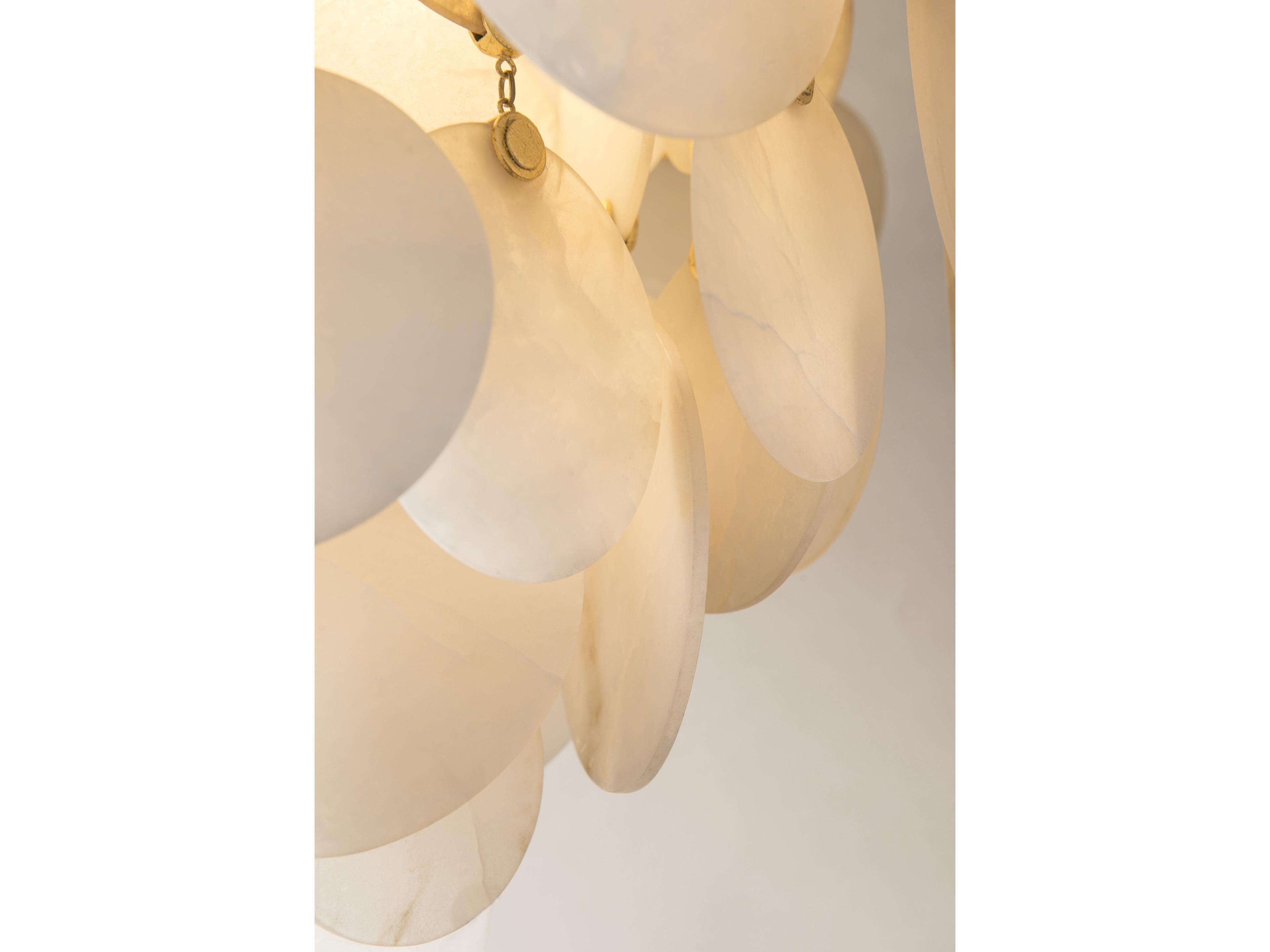 Corbett Lighting Serenity 1-Light Gold Leaf LED Tiered Pendant