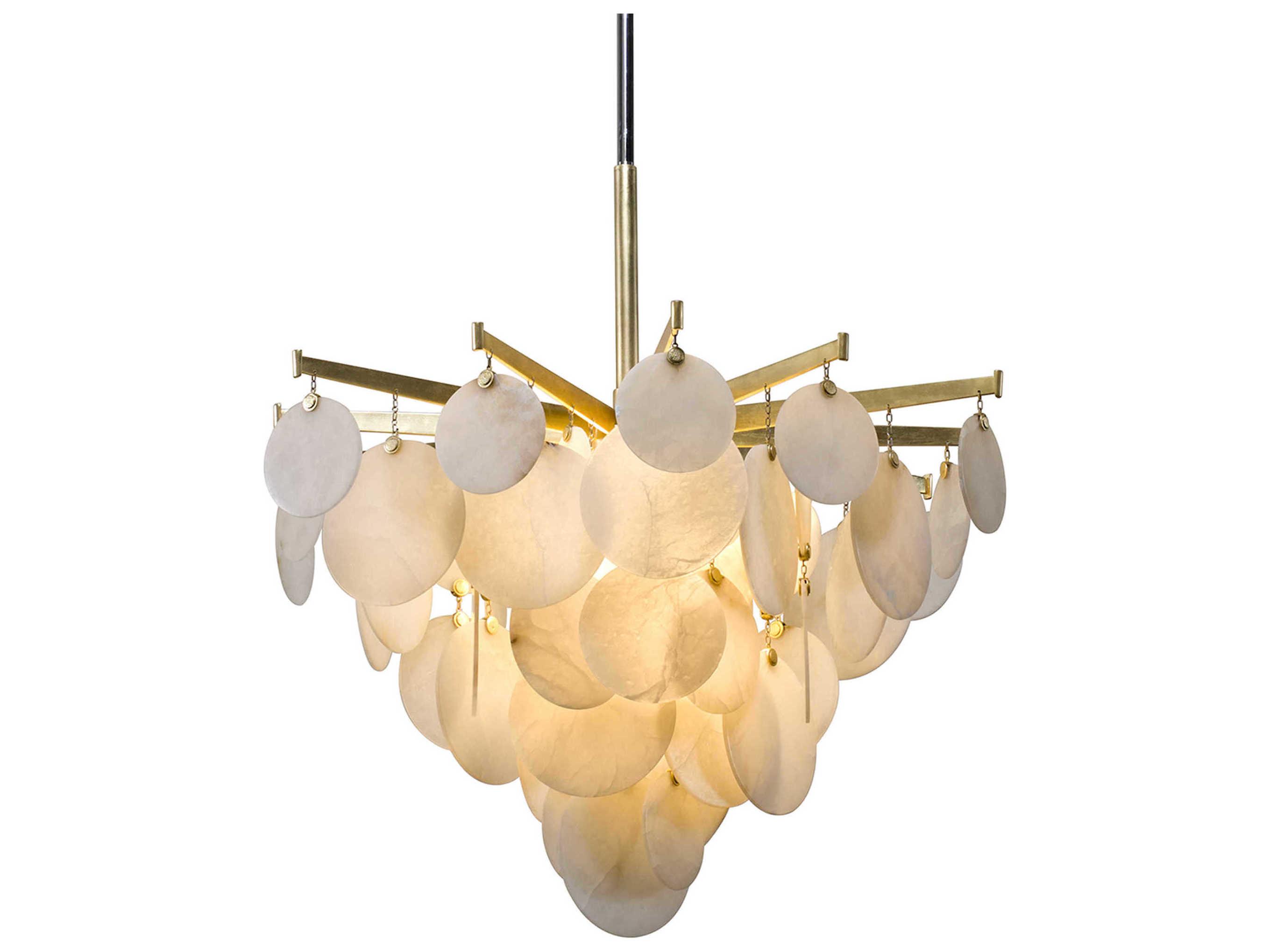 Corbett Lighting Serenity 1-Light Gold Leaf LED Tiered Pendant