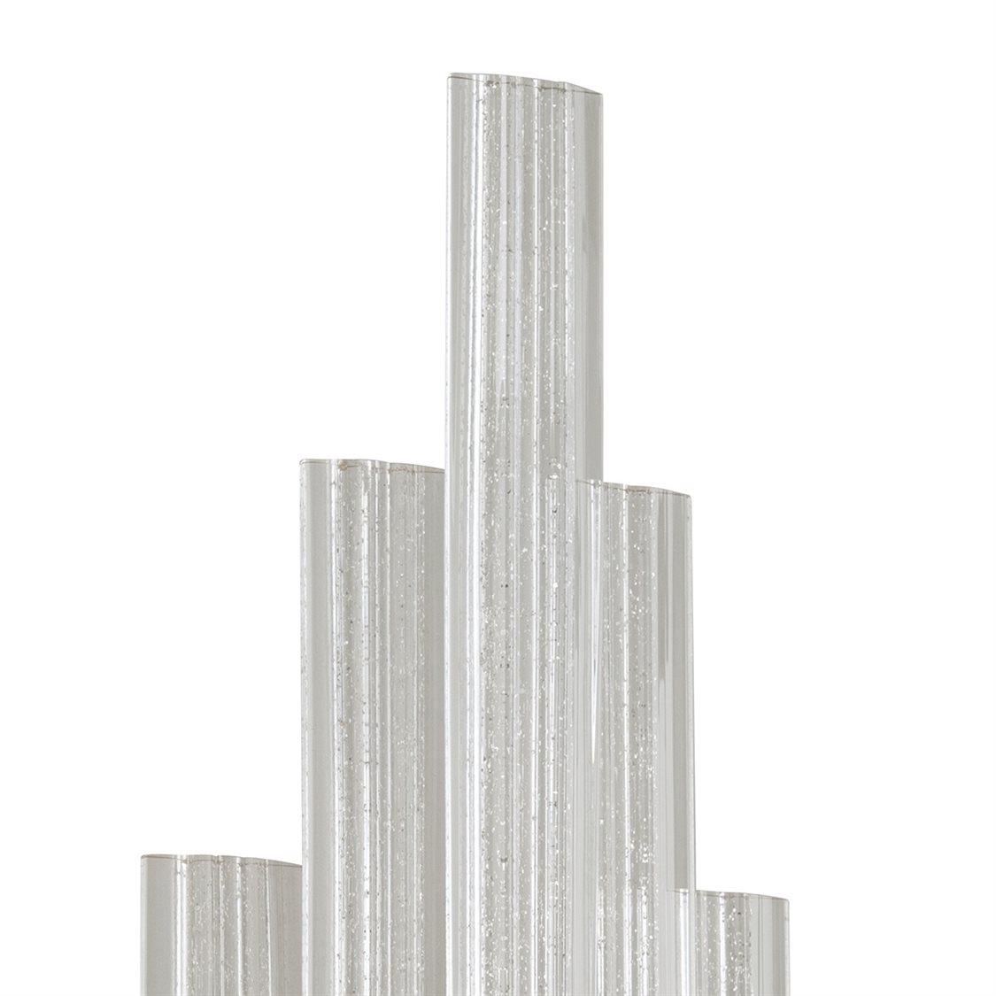 Corbett Lighting Voila 1-Light Modern Silver Leaf Glass LED Wall Sconce