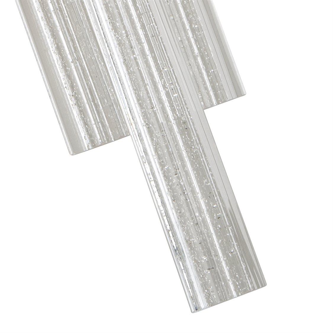 Corbett Lighting Voila 1-Light Modern Silver Leaf Glass LED Wall Sconce