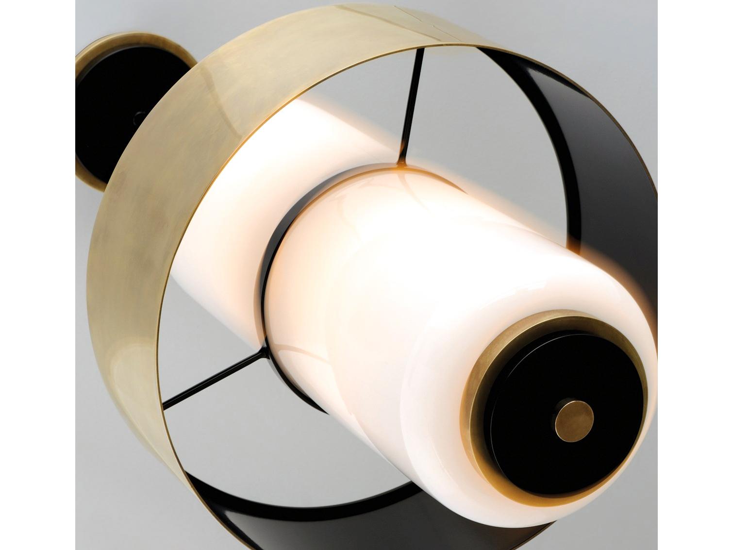 Corbett Lighting Melrose 6-Light Vintage Brass White Glass Geometric Pendant