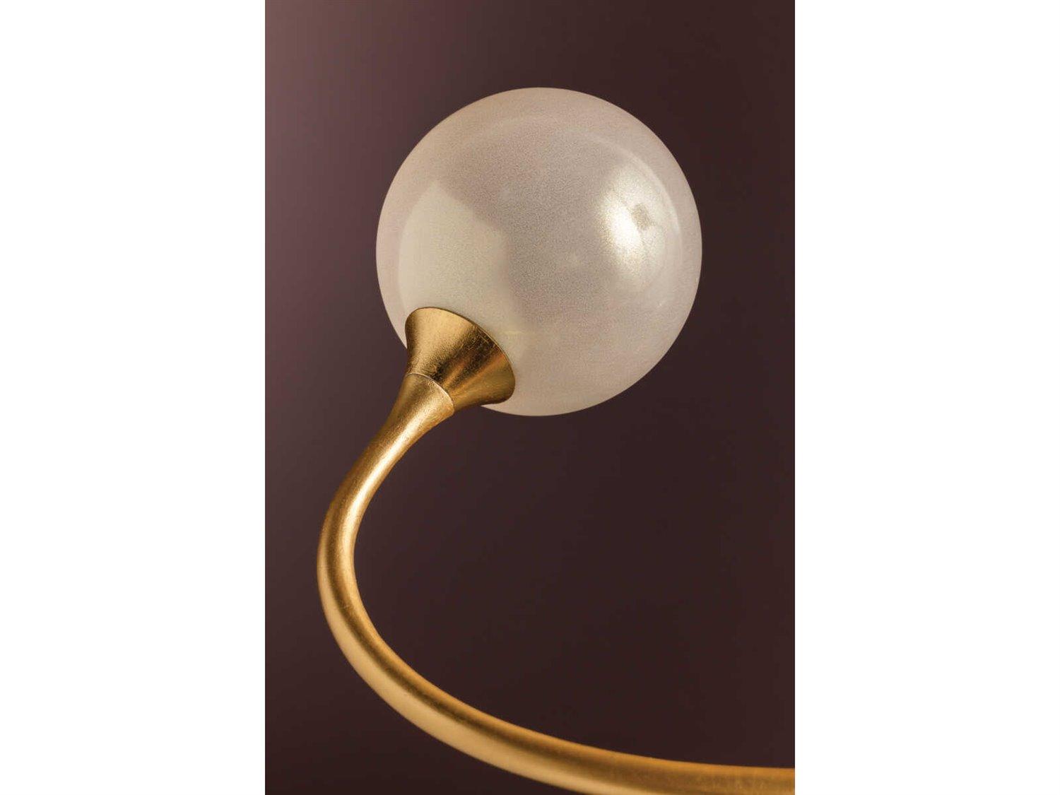 Corbett Lighting Signature 6-Light Gold Leaf Glass LED Globe Chandelier