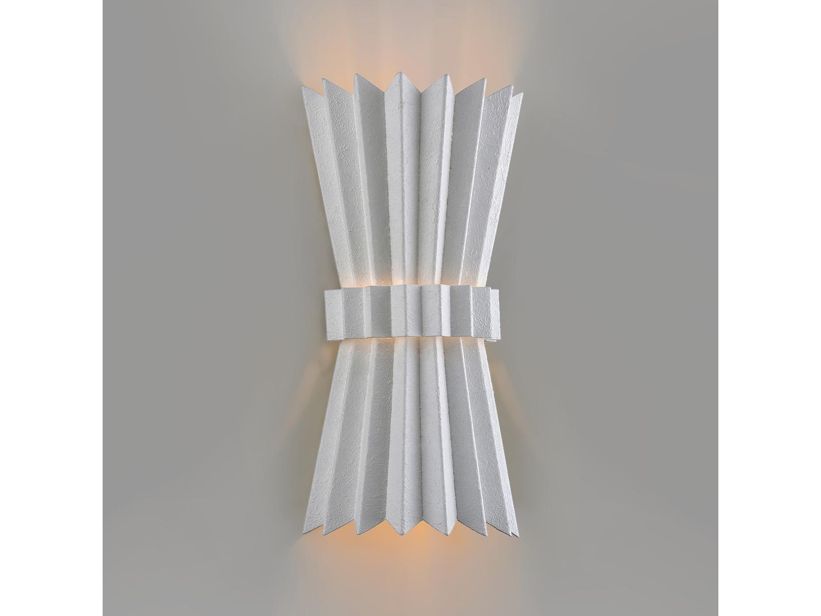 Corbett Lighting Moxy 2-Light Gesso White Wall Sconce