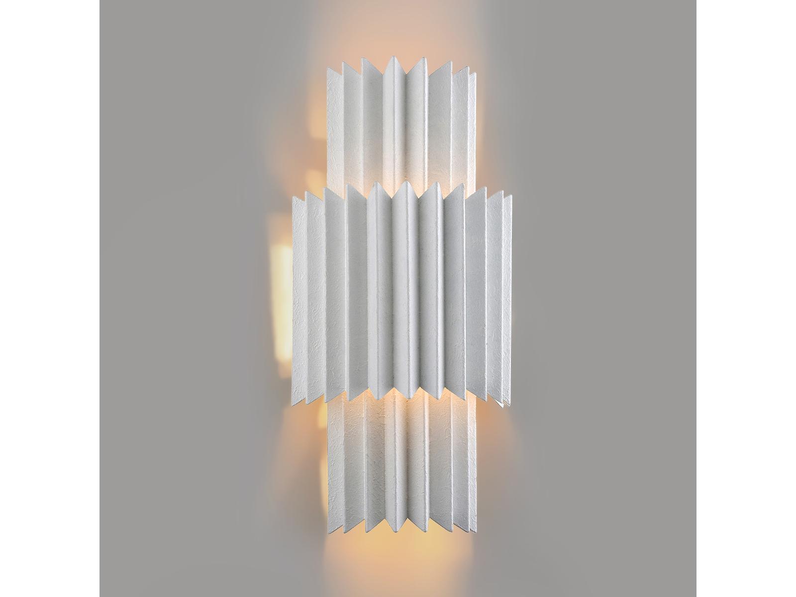 Corbett Lighting Moxy 2-Light Gesso White Wall Sconce