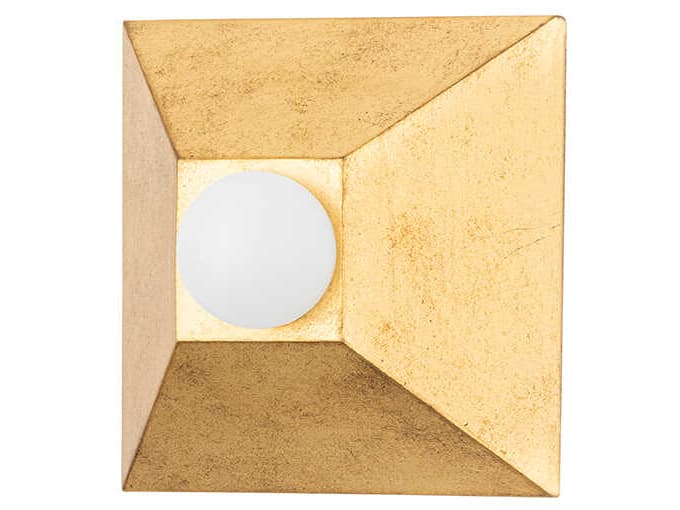 Corbett Lighting Max 1-Light Vintage Gold Leaf Wall Sconce