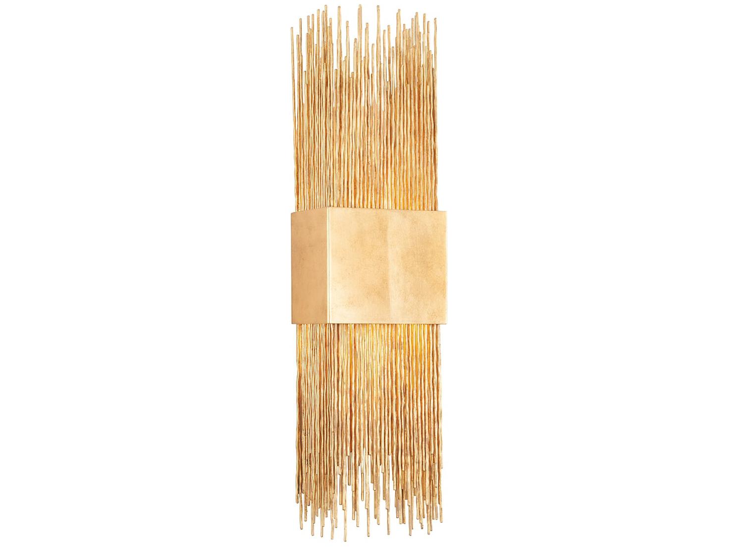 Corbett Lighting Sabine 2-Light Vintage Gold Leaf Wall Sconce