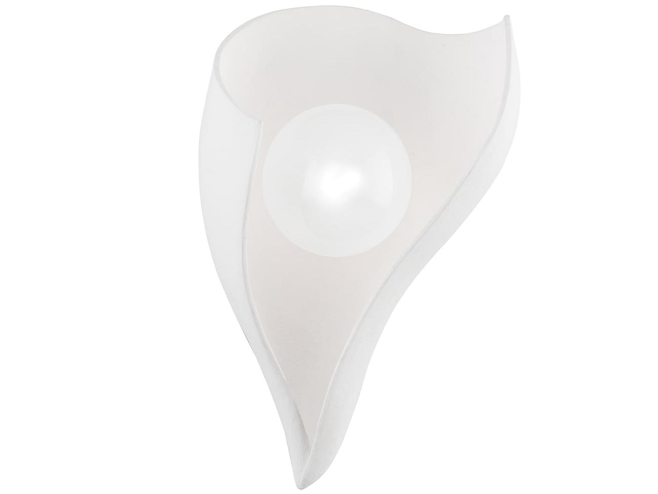 Corbett Lighting Moonstone 1-Light Gesso White Glass LED Wall Sconce