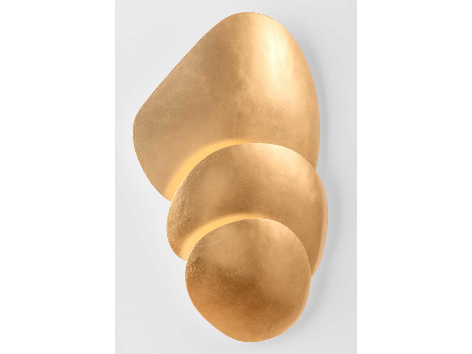 Corbett Lighting Akemi 3-Light Vintage Gold Leaf Wall Sconce