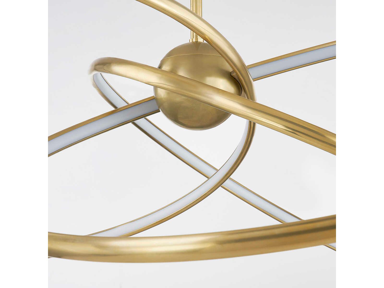 Corbett Lighting Alula 3-Light Vintage Brass LED Chandelier