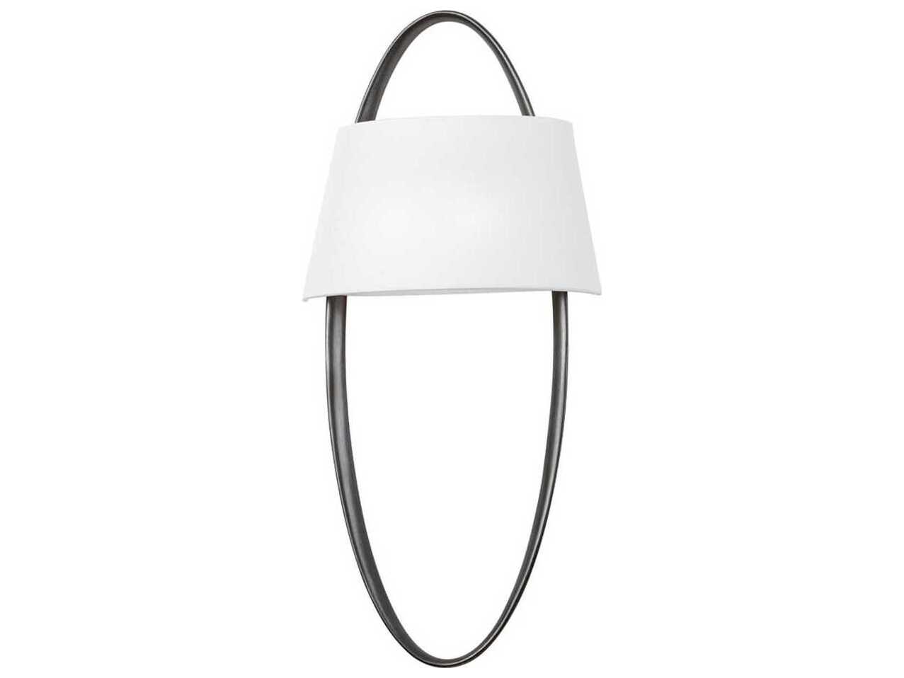 Corbett Lighting Dubai 2-Light Black Silver Leaf LED Wall Sconce