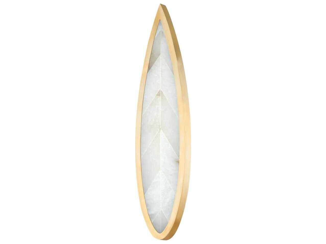 Corbett Lighting Havasu 1-Light Vintage Brass Glass LED Wall Sconce