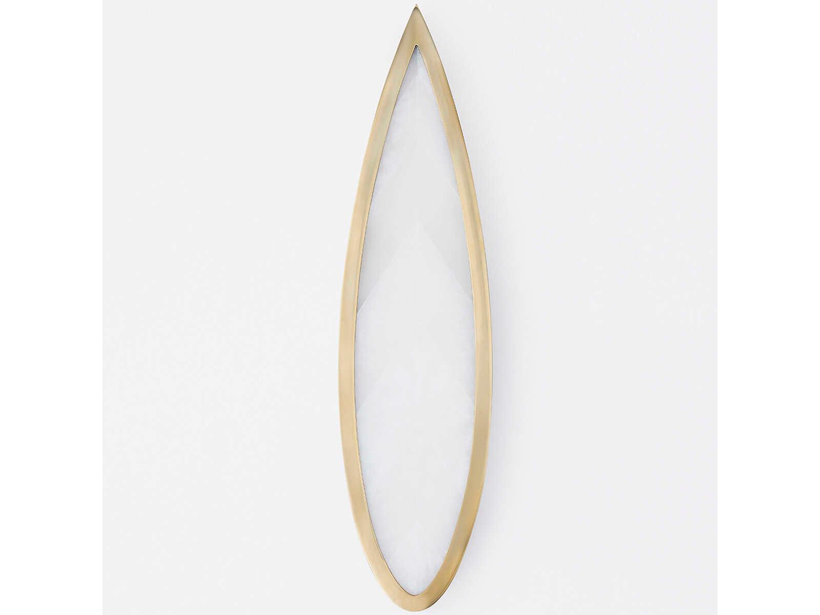 Corbett Lighting Havasu 1-Light Vintage Brass Glass LED Wall Sconce