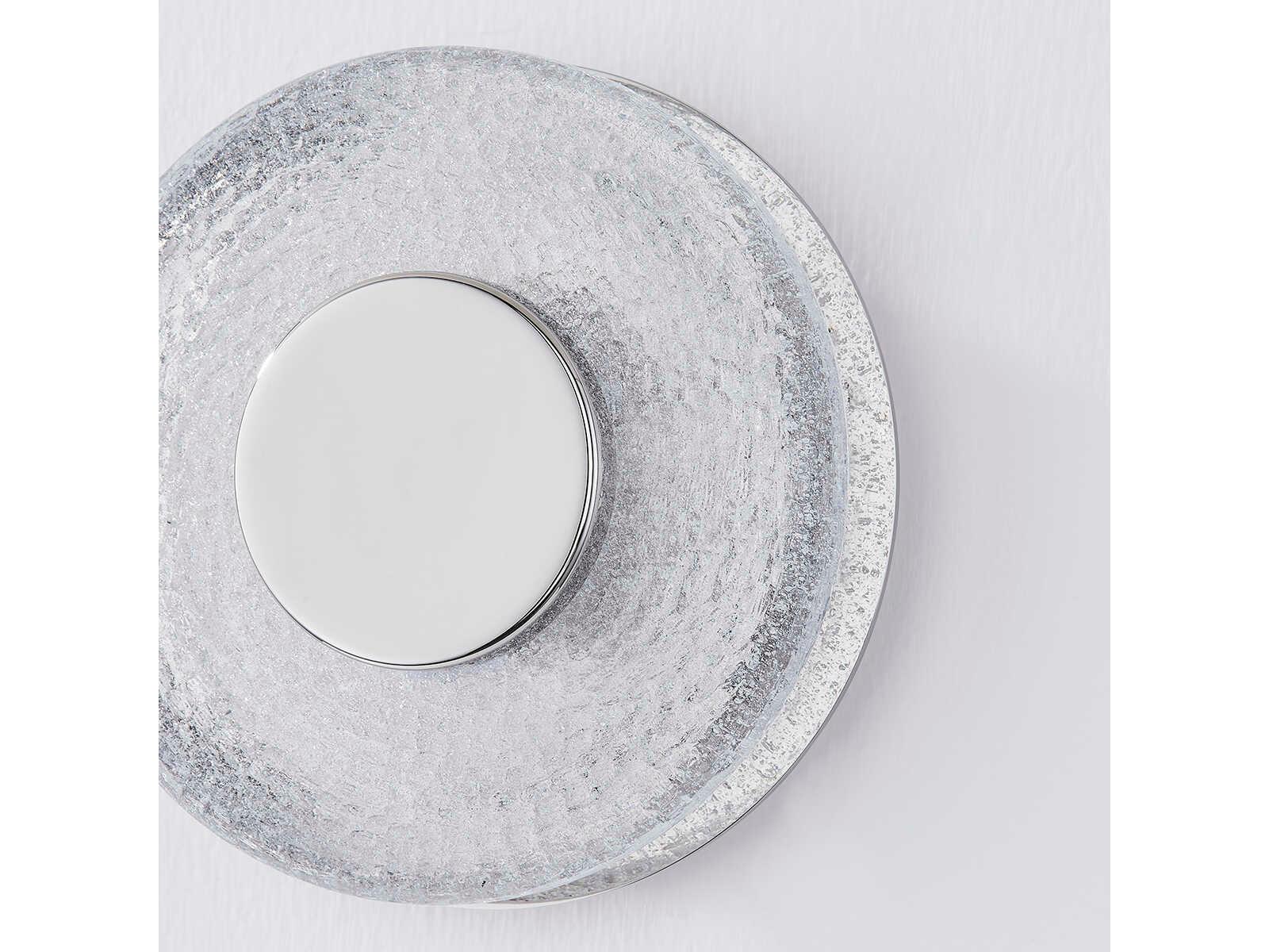 Corbett Lighting Pearl 1-Light Polished Nickel Glass LED Wall Sconce