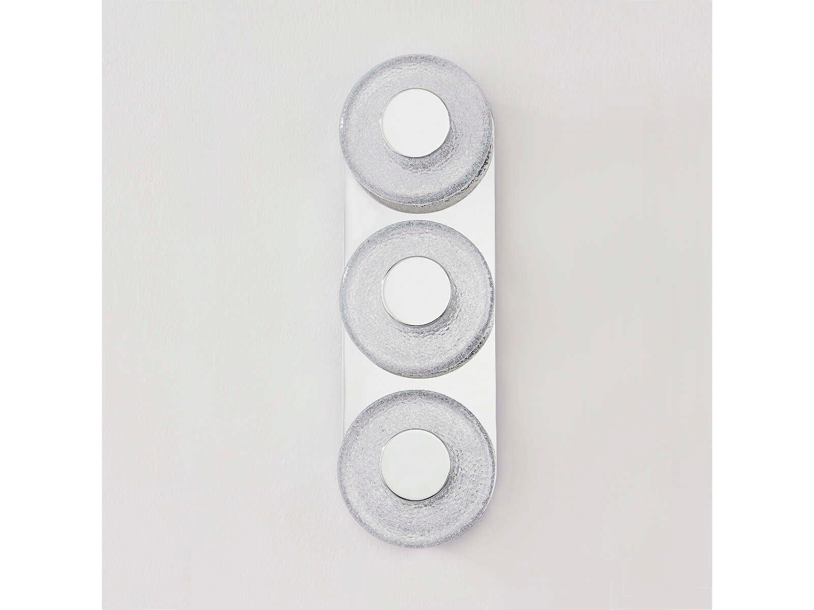 Corbett Lighting Pearl 3-Light Polished Nickel Glass LED Vanity Light