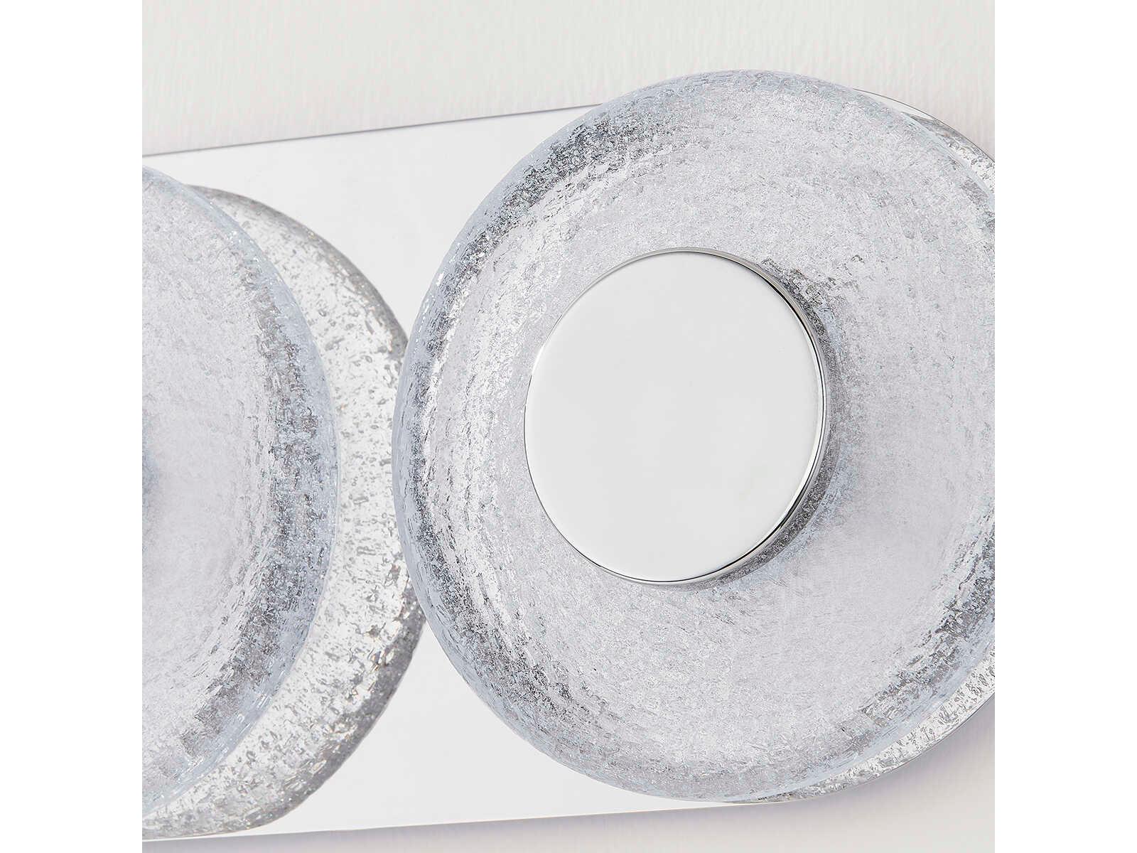 Corbett Lighting Pearl 3-Light Polished Nickel Glass LED Vanity Light