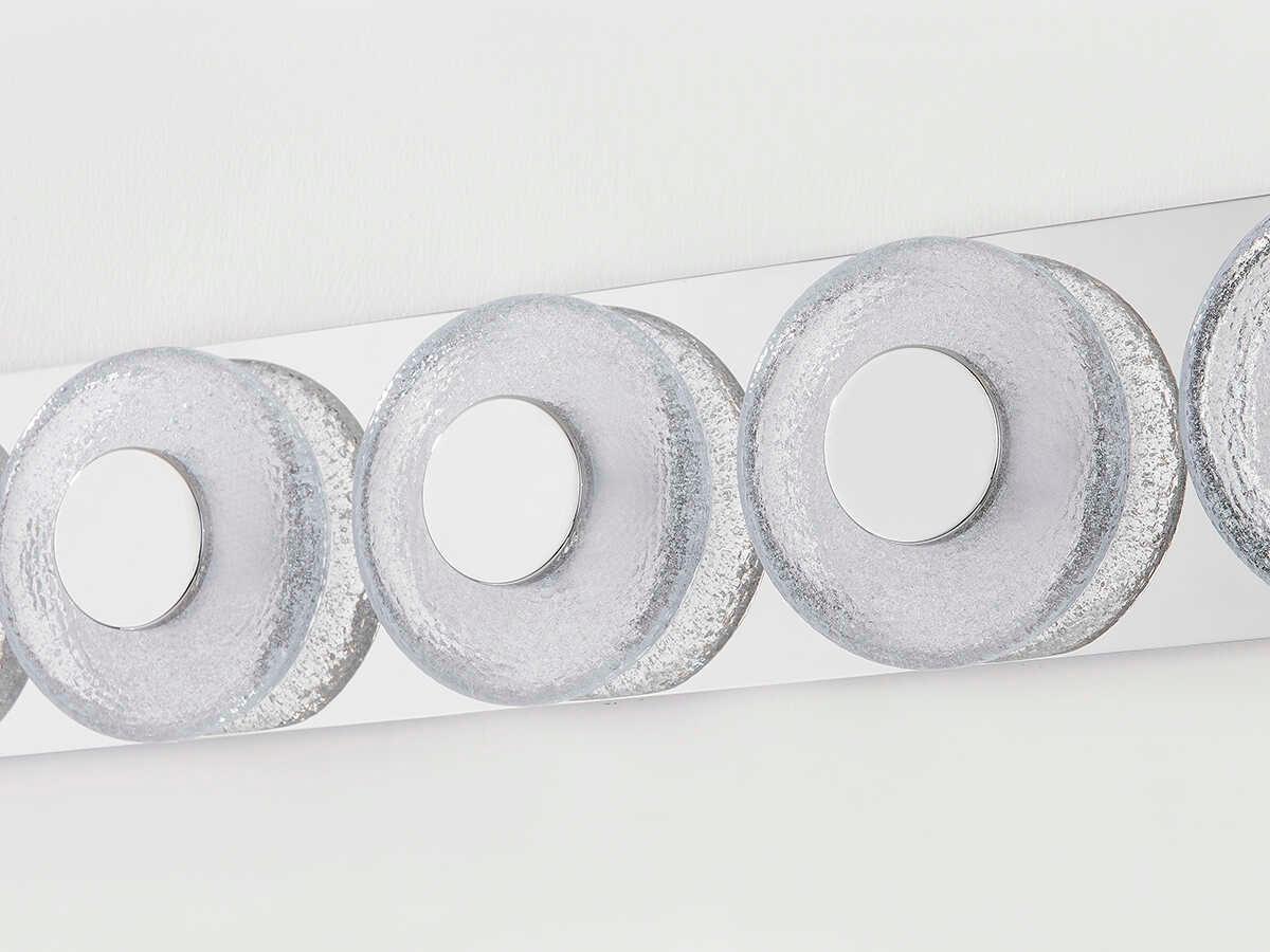 Corbett Lighting Pearl 5-Light Polished Nickel Glass LED Vanity Light