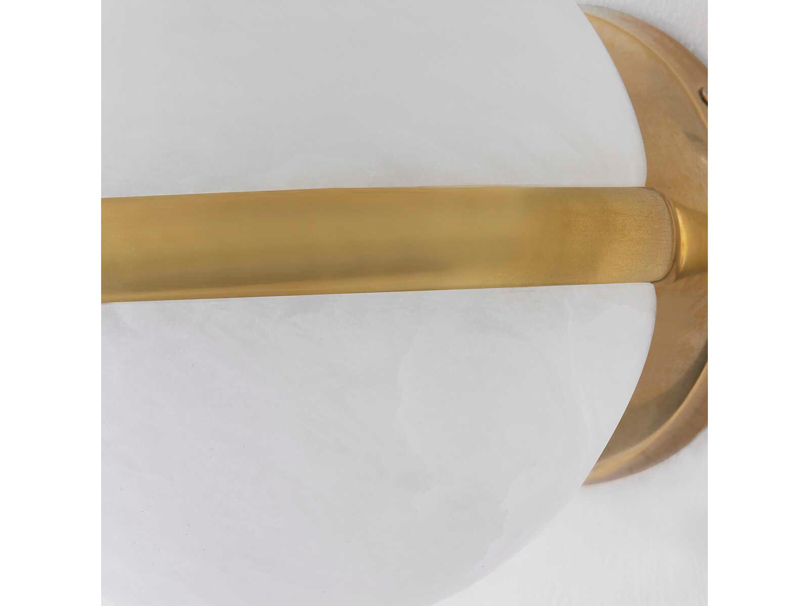 Corbett Lighting Kyomi 2-Light Vintage Brass Glass LED Wall Sconce