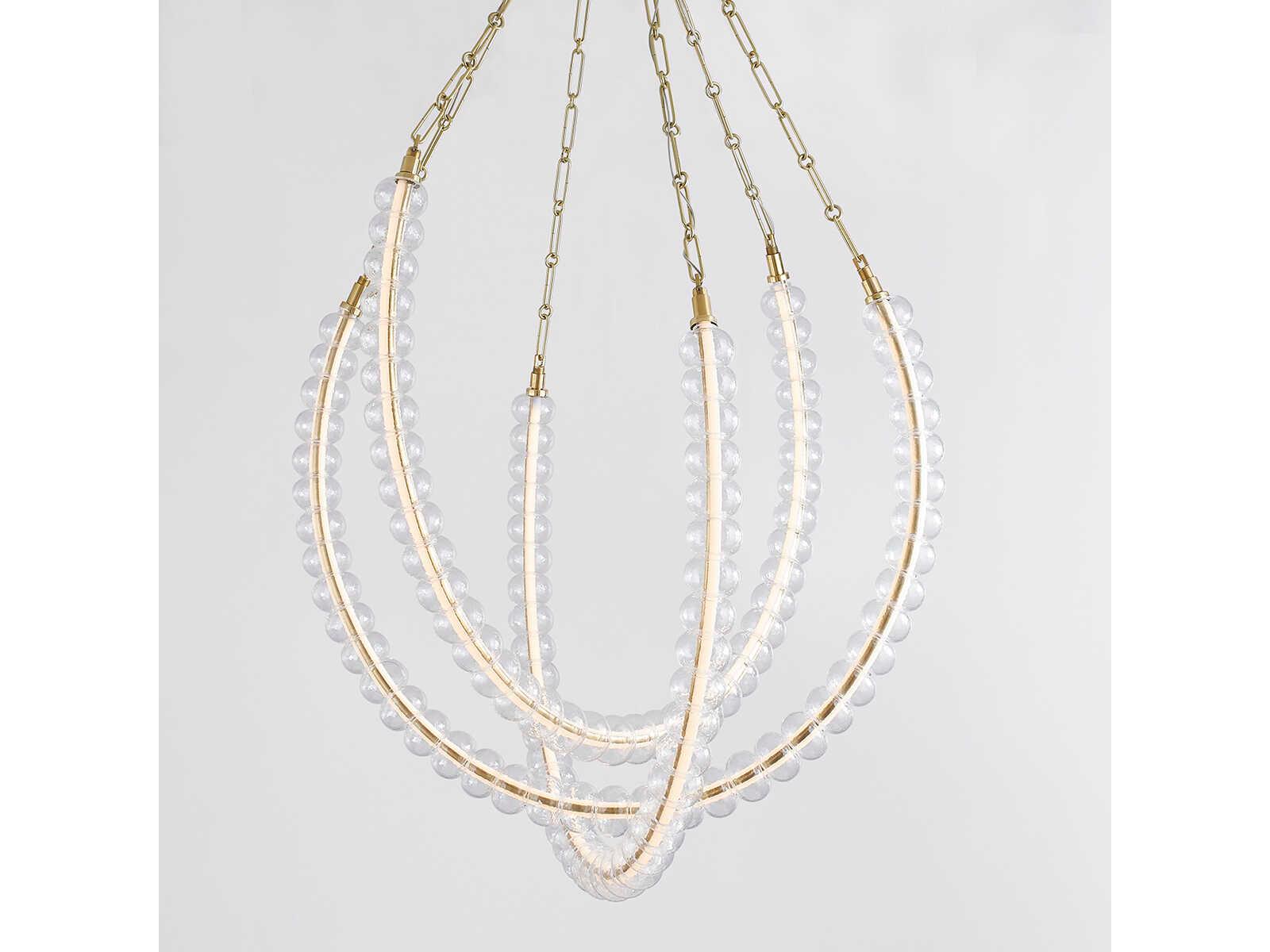 Corbett Lighting Celeste 3-Light Vintage Brass LED Pendant