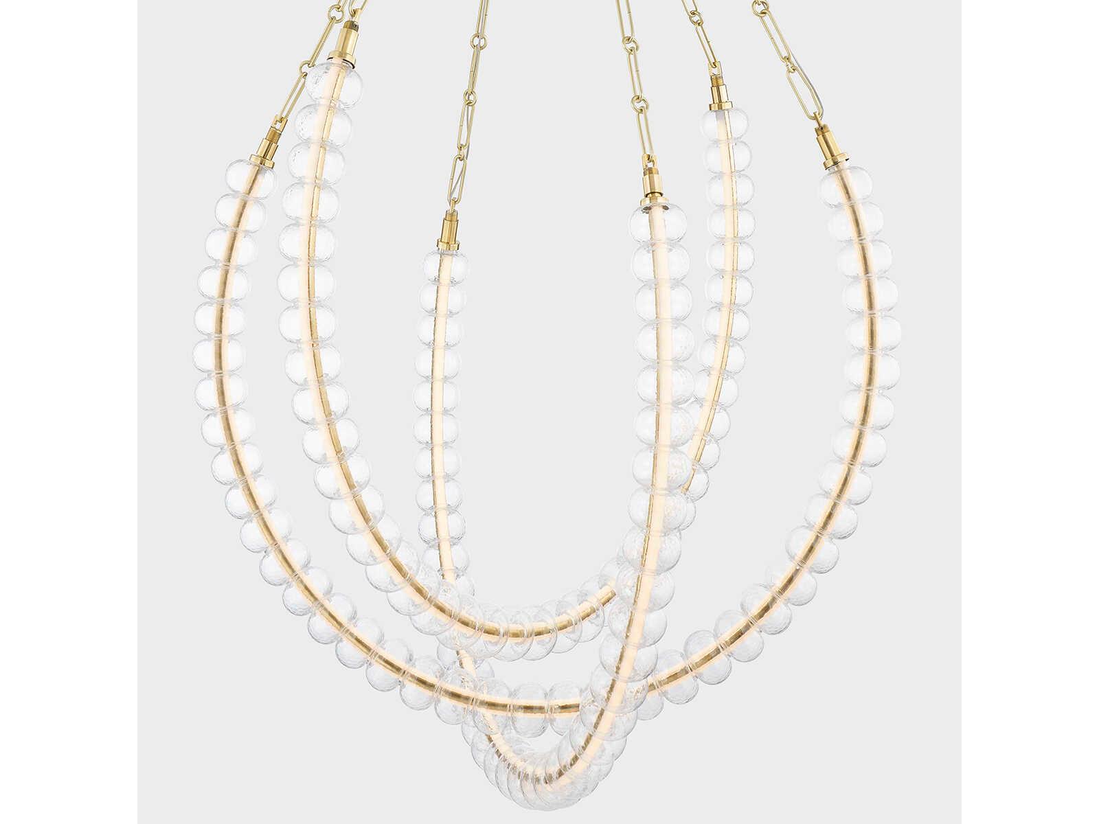 Corbett Lighting Celeste 3-Light Vintage Brass LED Pendant