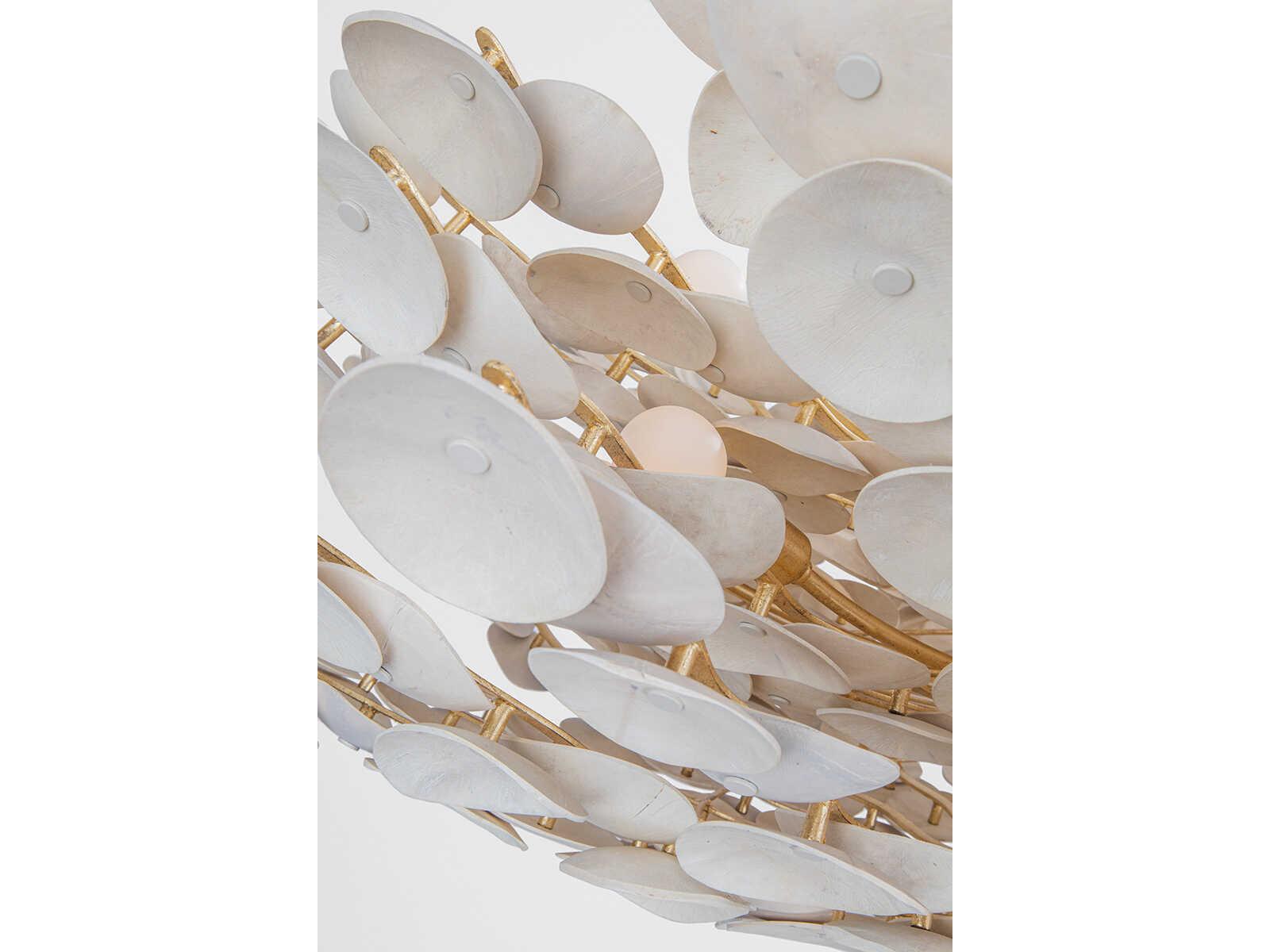 Corbett Lighting Aimi 12-Light Vintage Gold Leaf Pendant