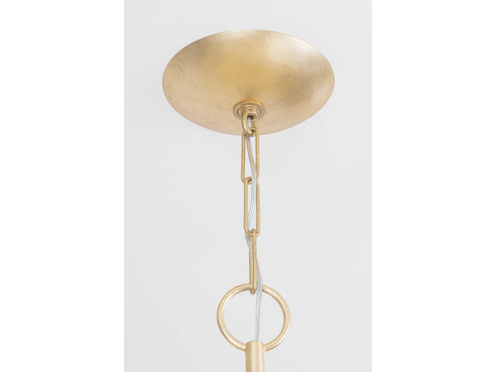 Corbett Lighting Aimi 12-Light Vintage Gold Leaf Pendant