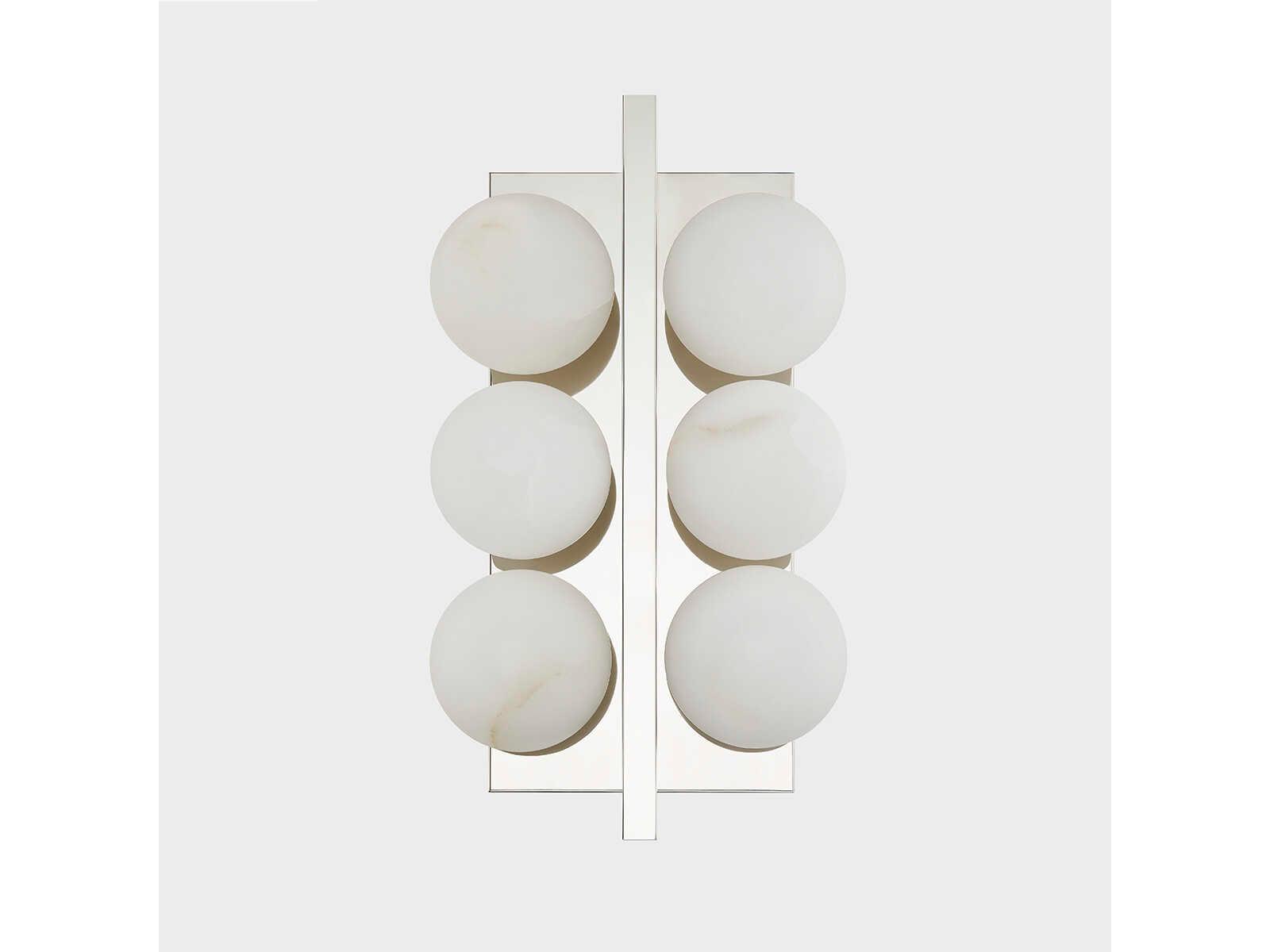 Corbett Lighting Emille 6-Light Polished Nickel Glass Vanity Light