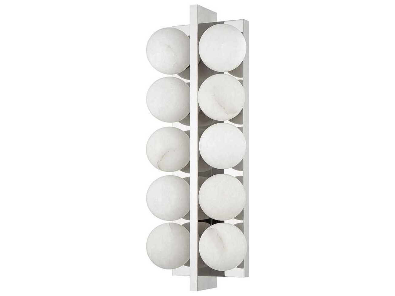 Corbett Lighting Emille 10-Light Polished Nickel Glass Vanity Light