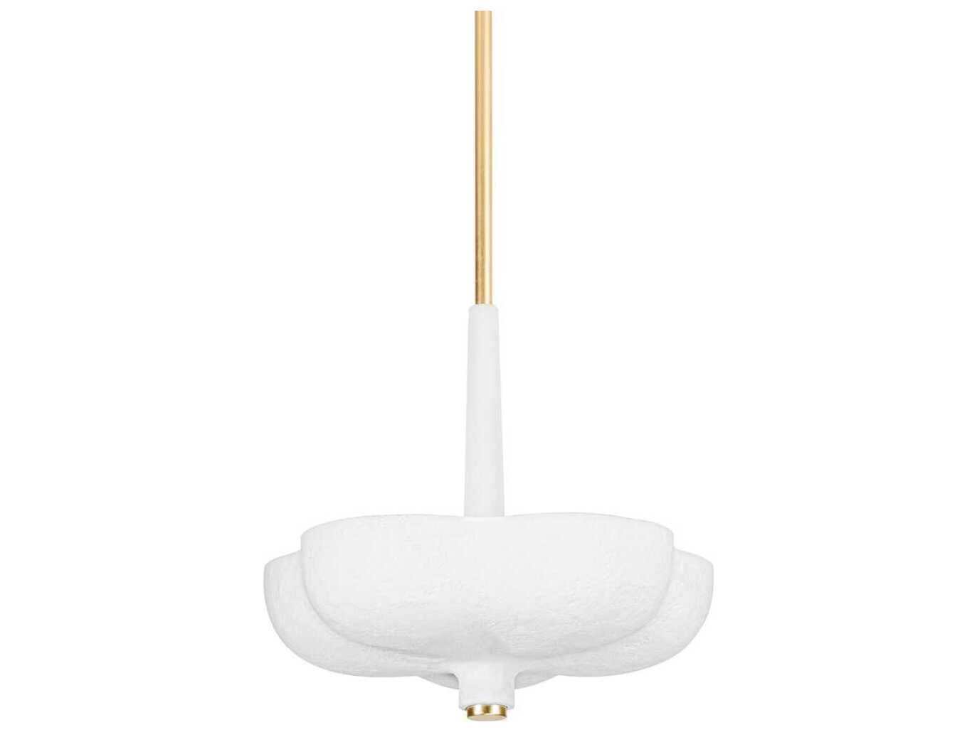 Corbett Lighting Rimini 3-Light Gold Leaf Bowl Pendant