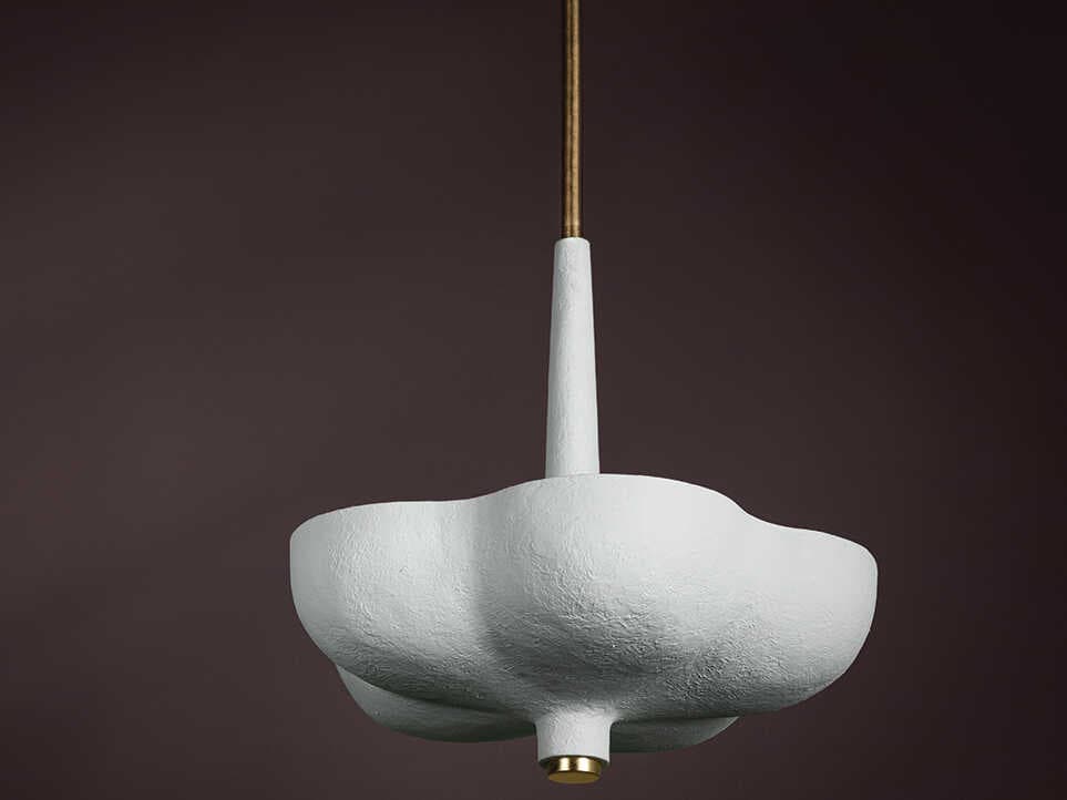 Corbett Lighting Rimini 5-Light Gold Leaf Bowl Pendant