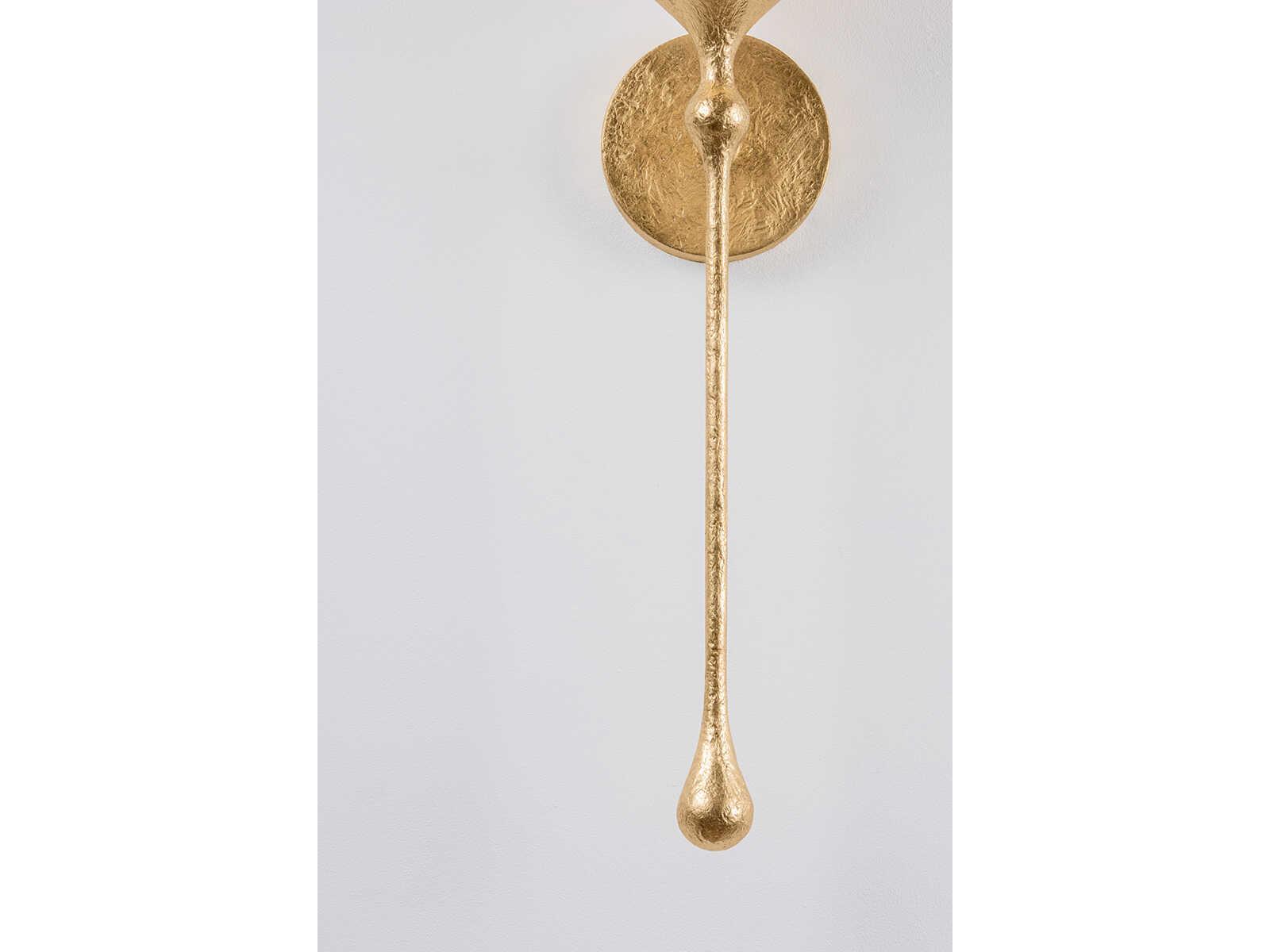 Corbett Lighting Antalya 1-Light Vintage Gold Leaf Wall Sconce