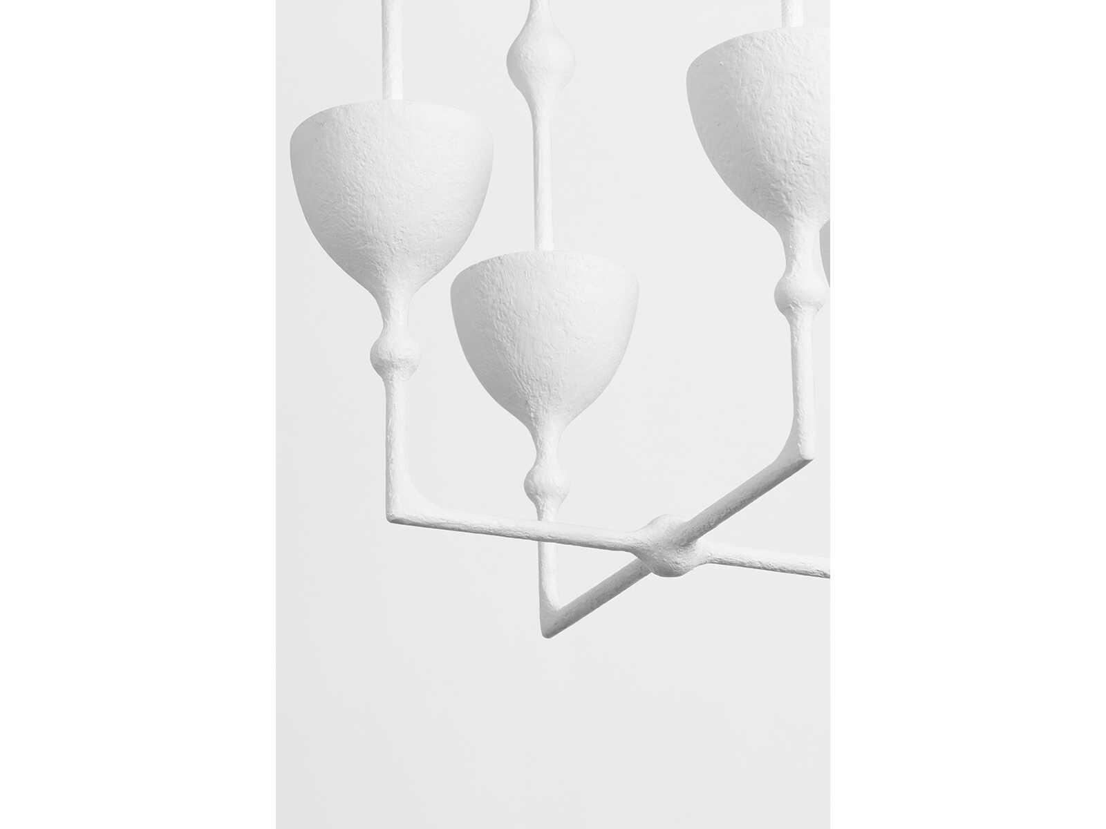 Corbett Lighting Antalya 4-Light Gesso White Geometric Pendant