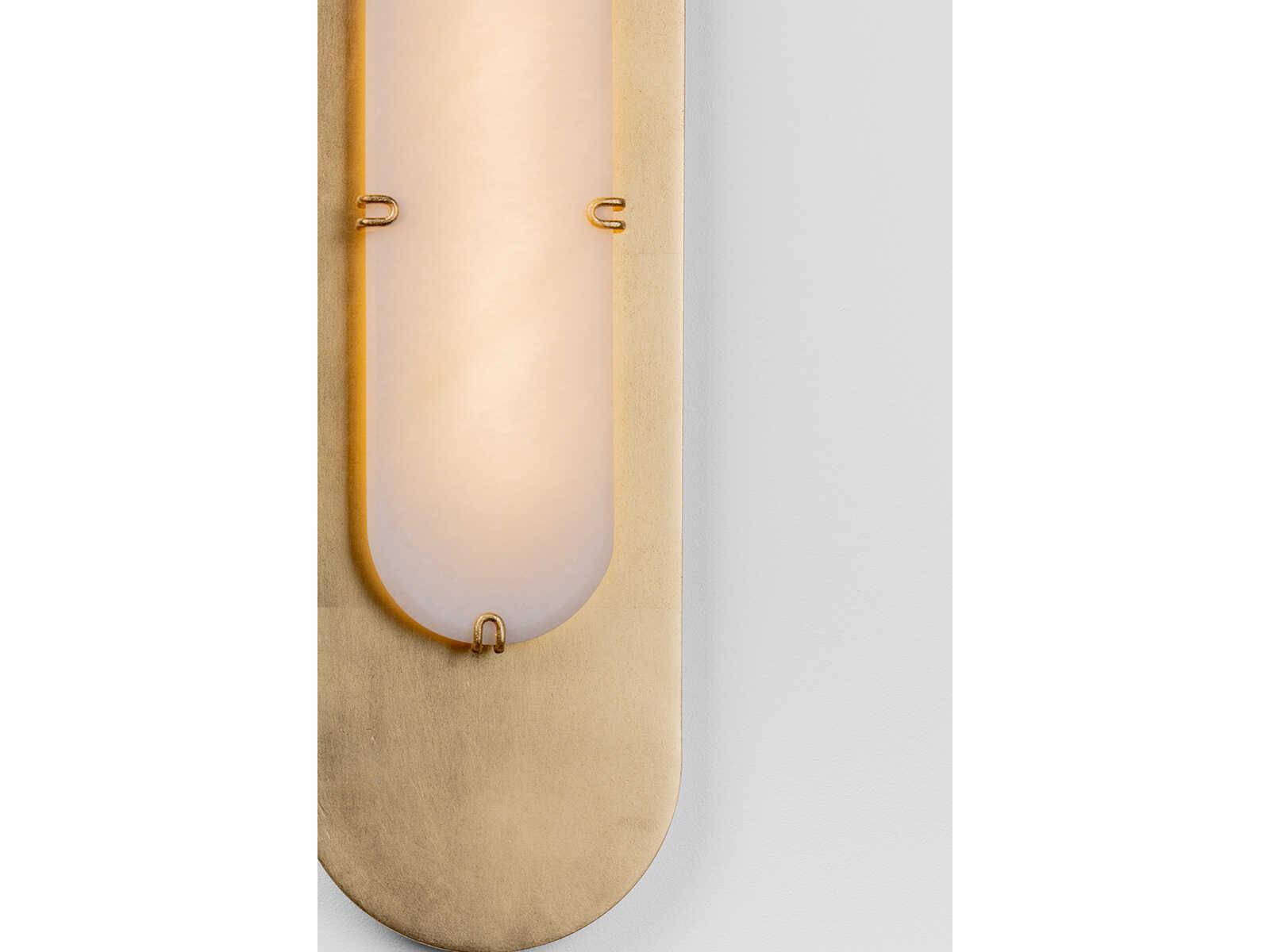 Corbett Lighting Alexandrite 1-Light Vintage Gold Leaf Wall Sconce