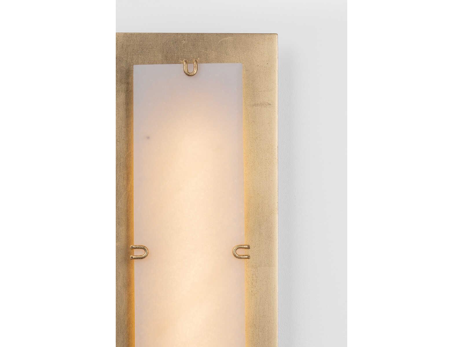 Corbett Lighting Alexandrite 1-Light Vintage Gold Leaf Wall Sconce