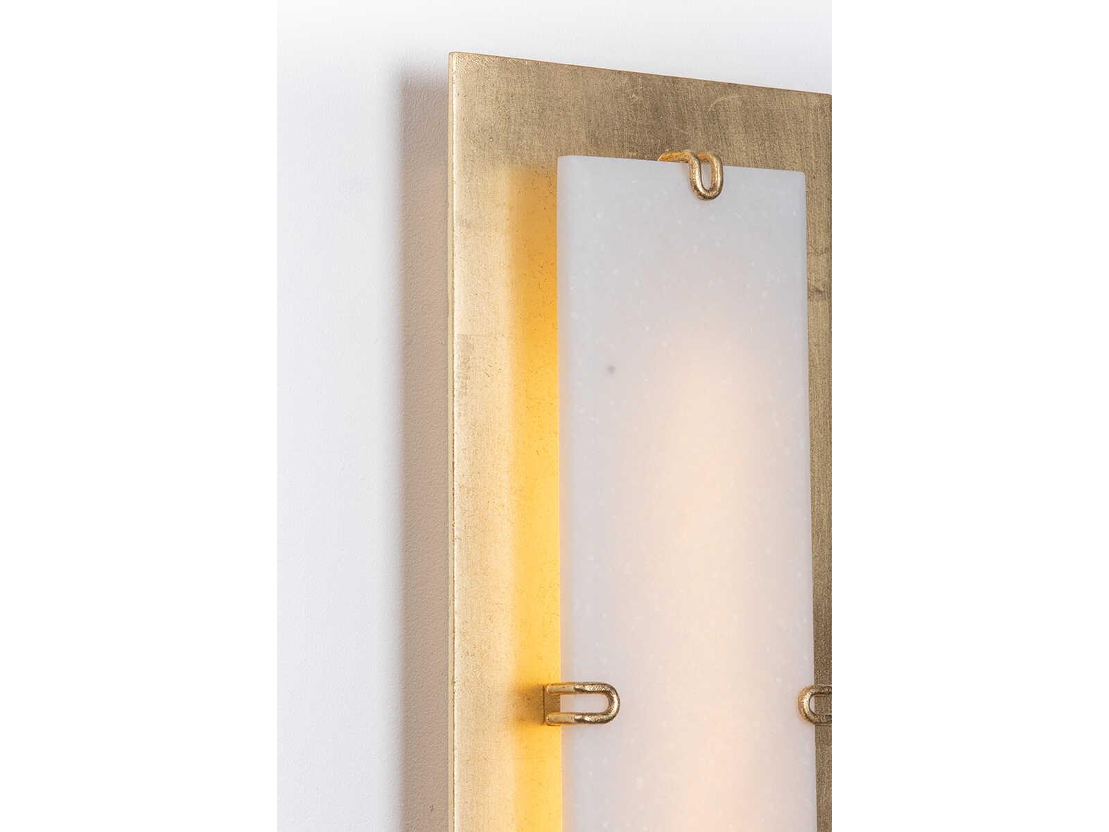 Corbett Lighting Alexandrite 1-Light Vintage Gold Leaf Wall Sconce