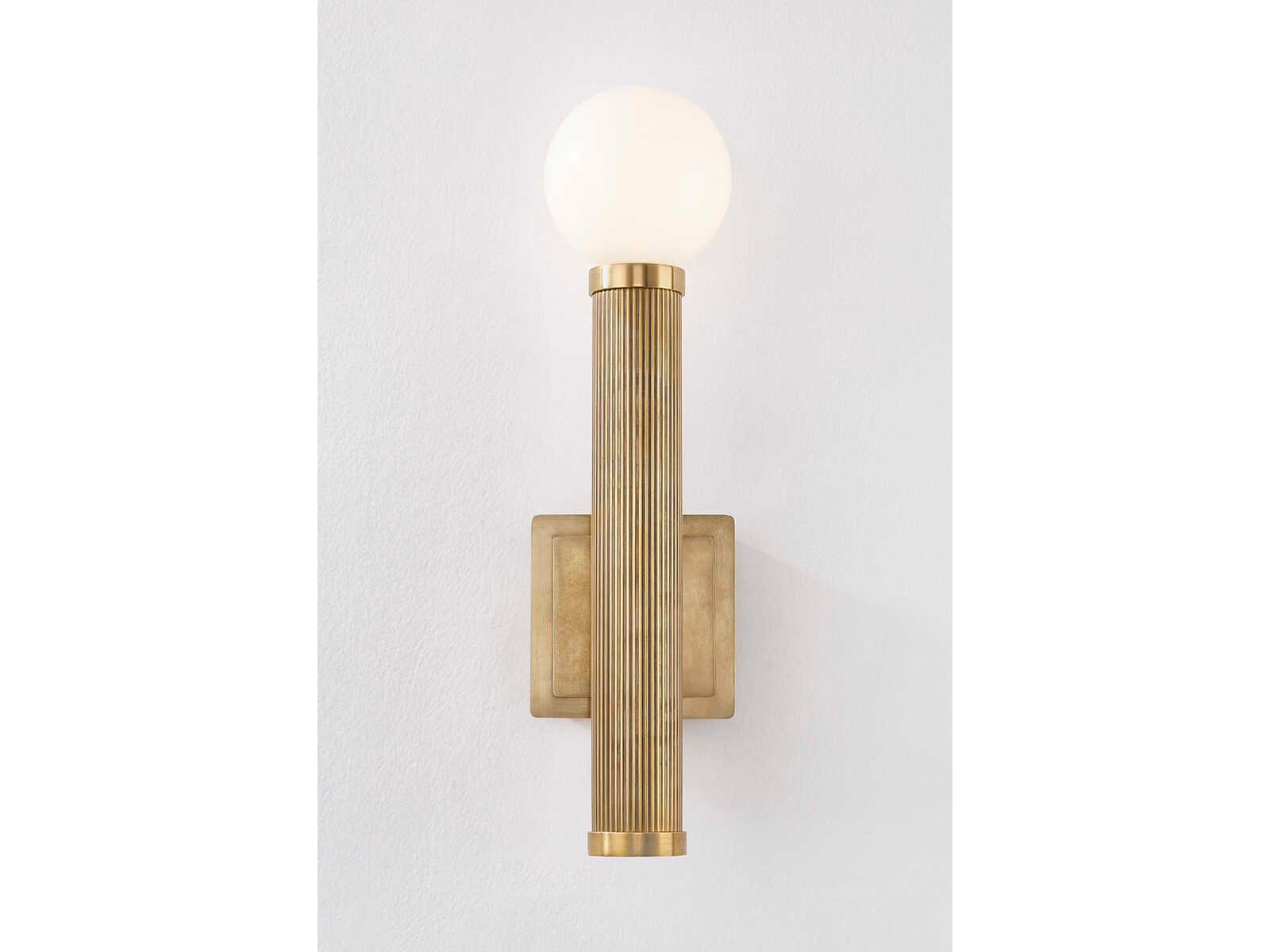 Corbett Lighting Pienza 1-Light Vintage Brass Wall Sconce