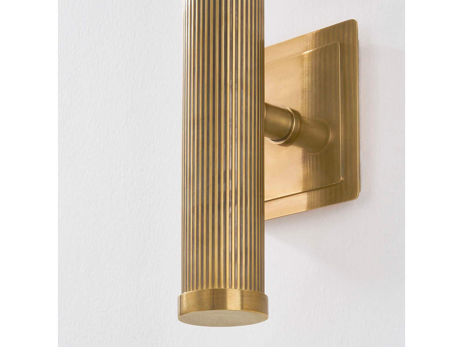 Corbett Lighting Pienza 1-Light Vintage Brass Wall Sconce