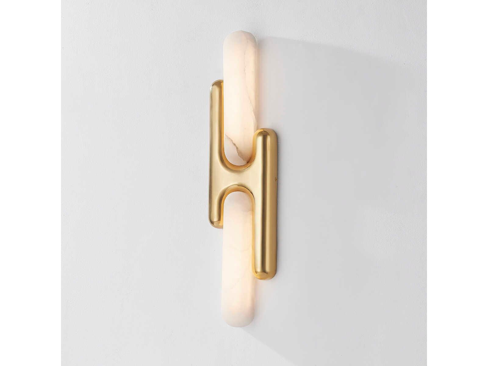 Corbett Lighting Rosalba 2-Light Vintage Brass Wall Sconce
