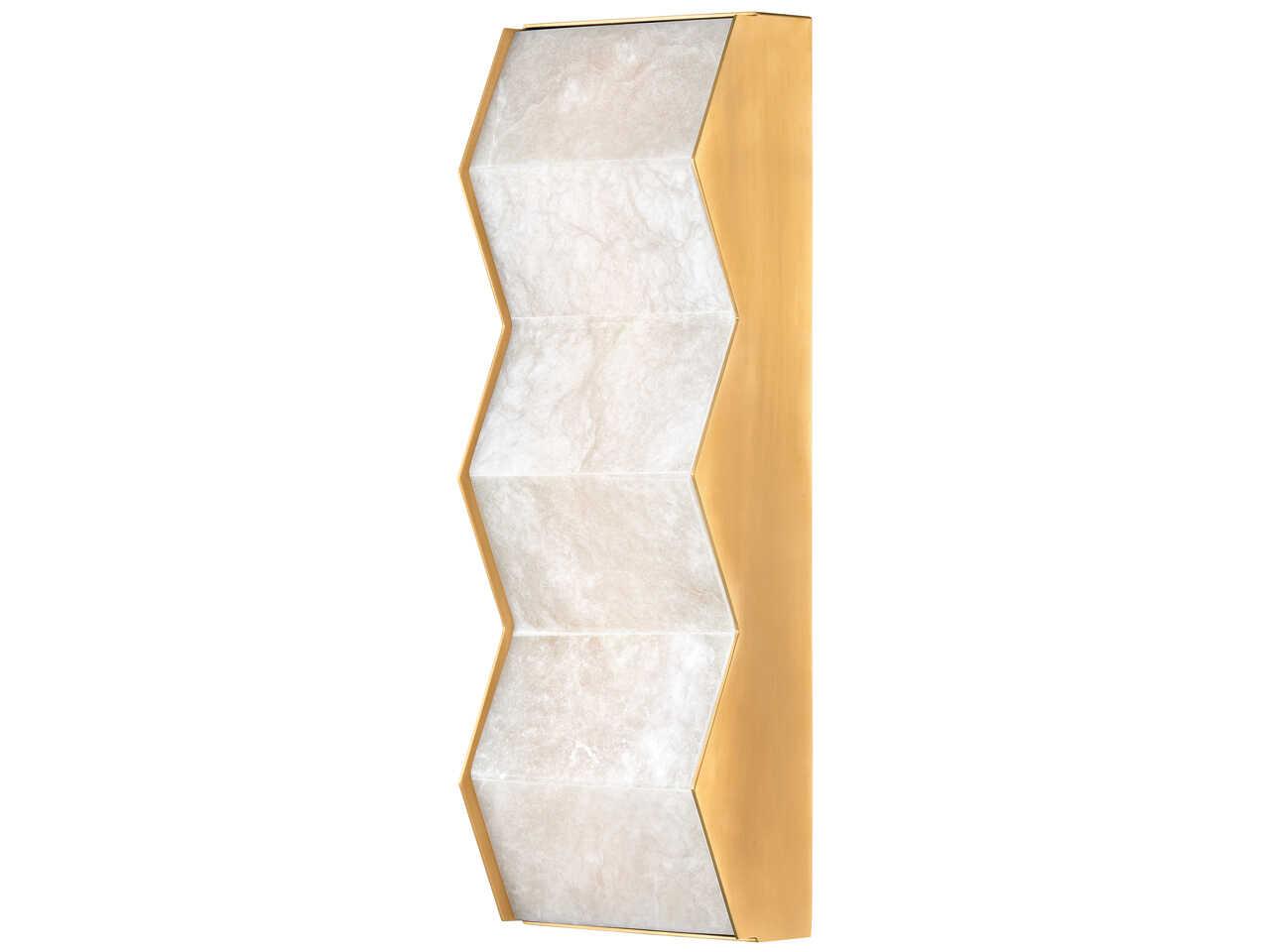 Corbett Lighting Tanzanite 1-Light Vintage Brass Wall Sconce