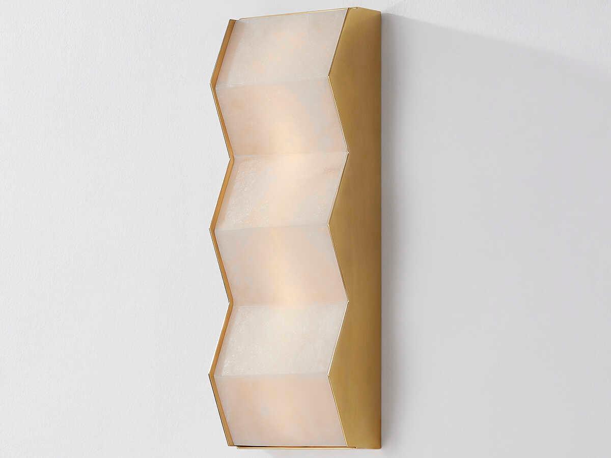 Corbett Lighting Tanzanite 1-Light Vintage Brass Wall Sconce