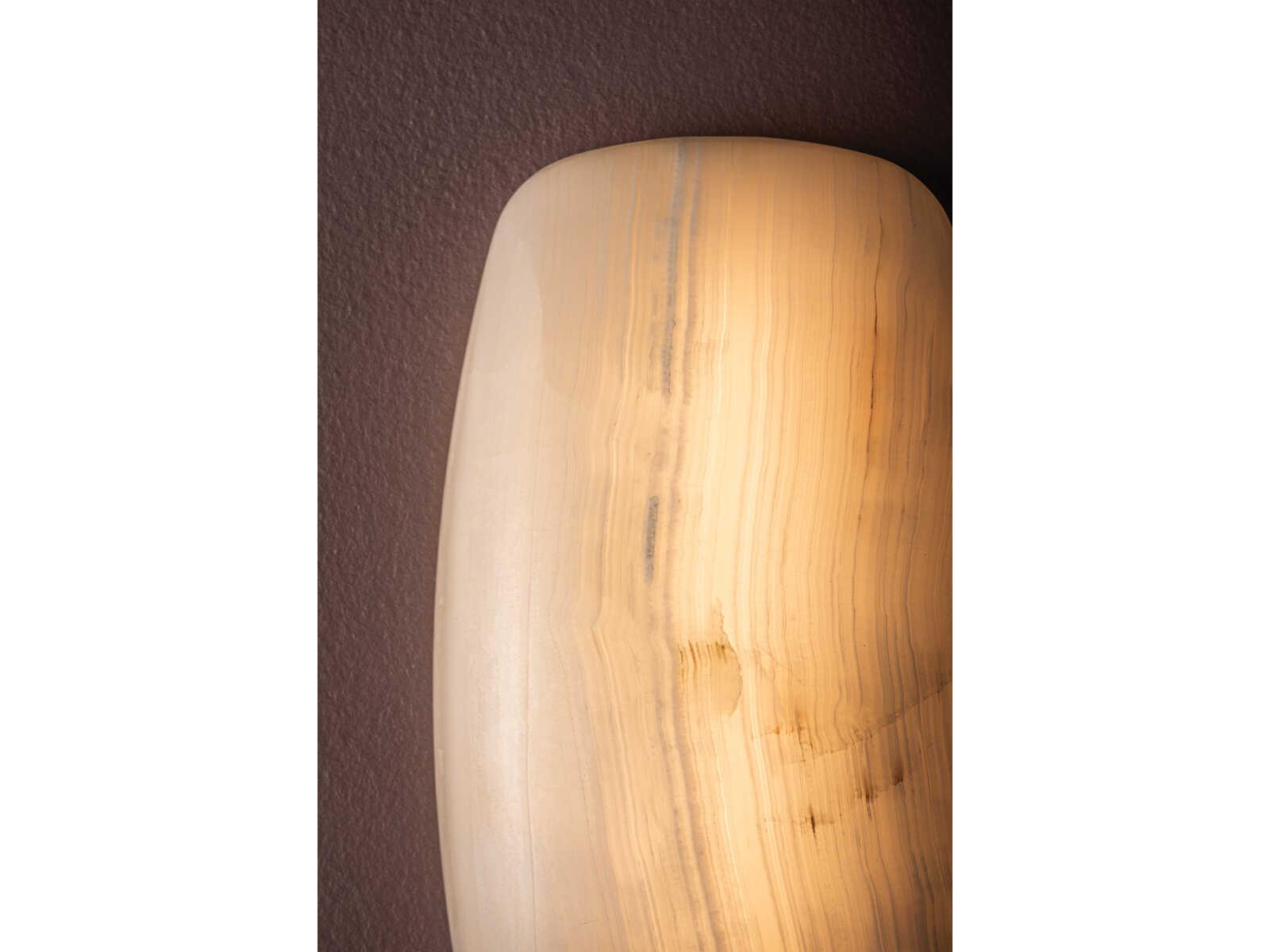 Corbett Lighting Azzurra 1-Light Vintage Brass Clear Wall Sconce