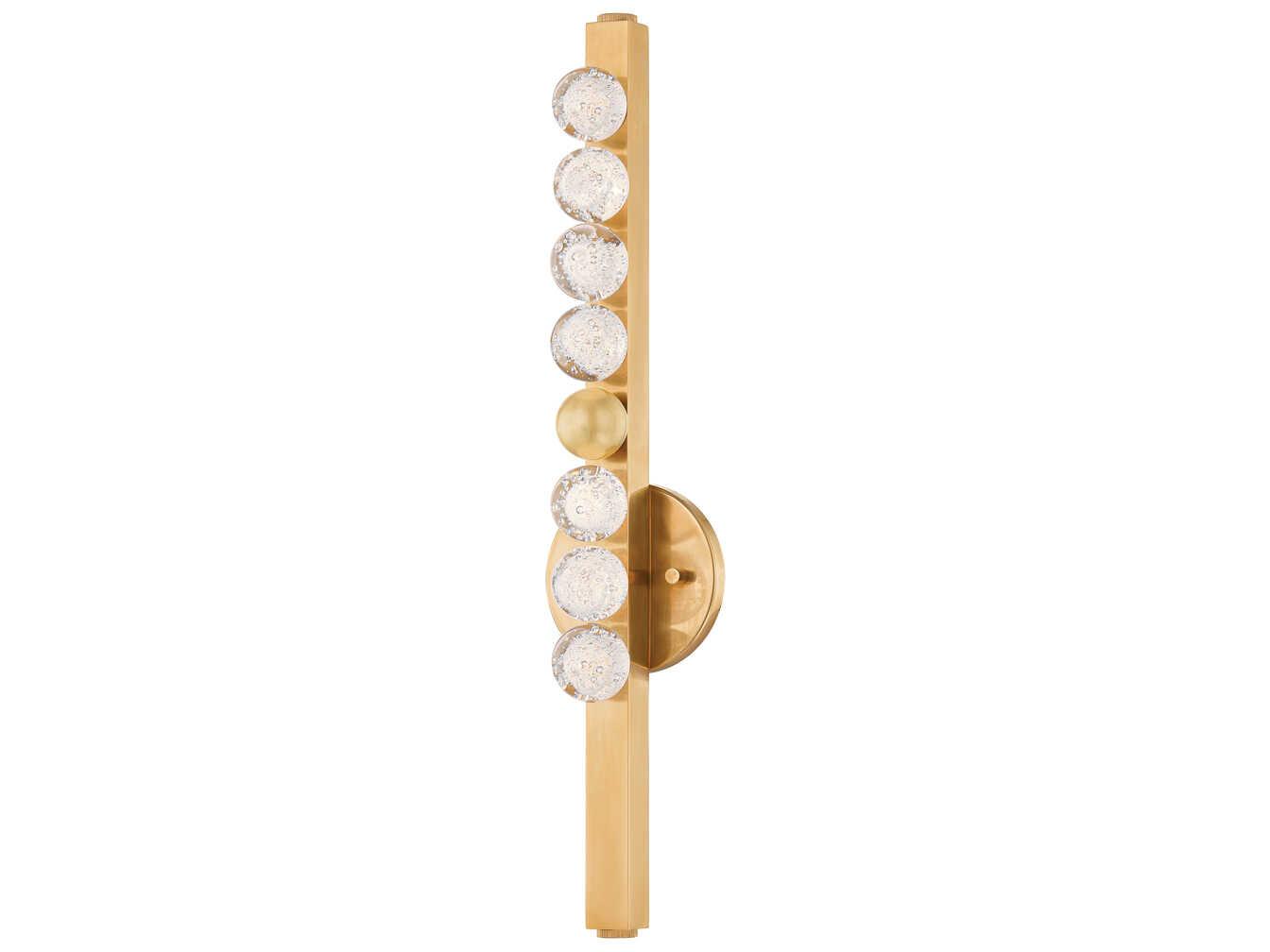 Corbett Lighting Annecy 1-Light Vintage Brass Gold Wall Sconce