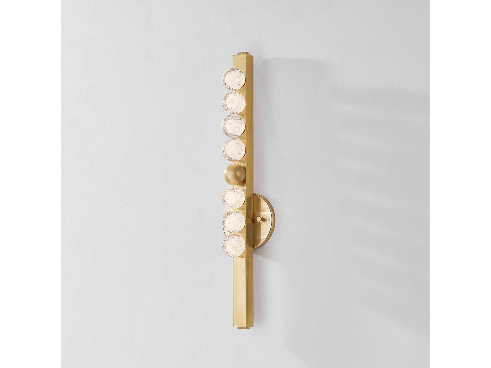 Corbett Lighting Annecy 1-Light Vintage Brass Gold Wall Sconce