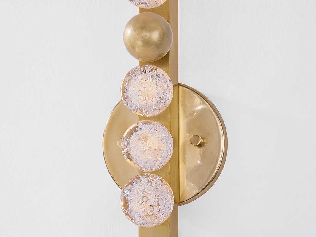 Corbett Lighting Annecy 1-Light Vintage Brass Gold Wall Sconce