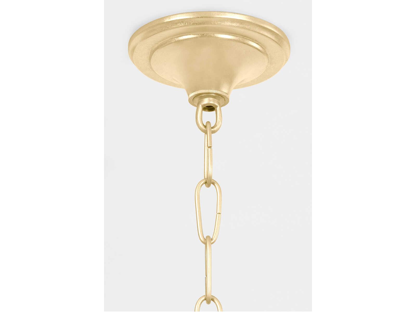 Corbett Lighting Pandora 5-Light Gold Leaf Clear Crystal Chandelier