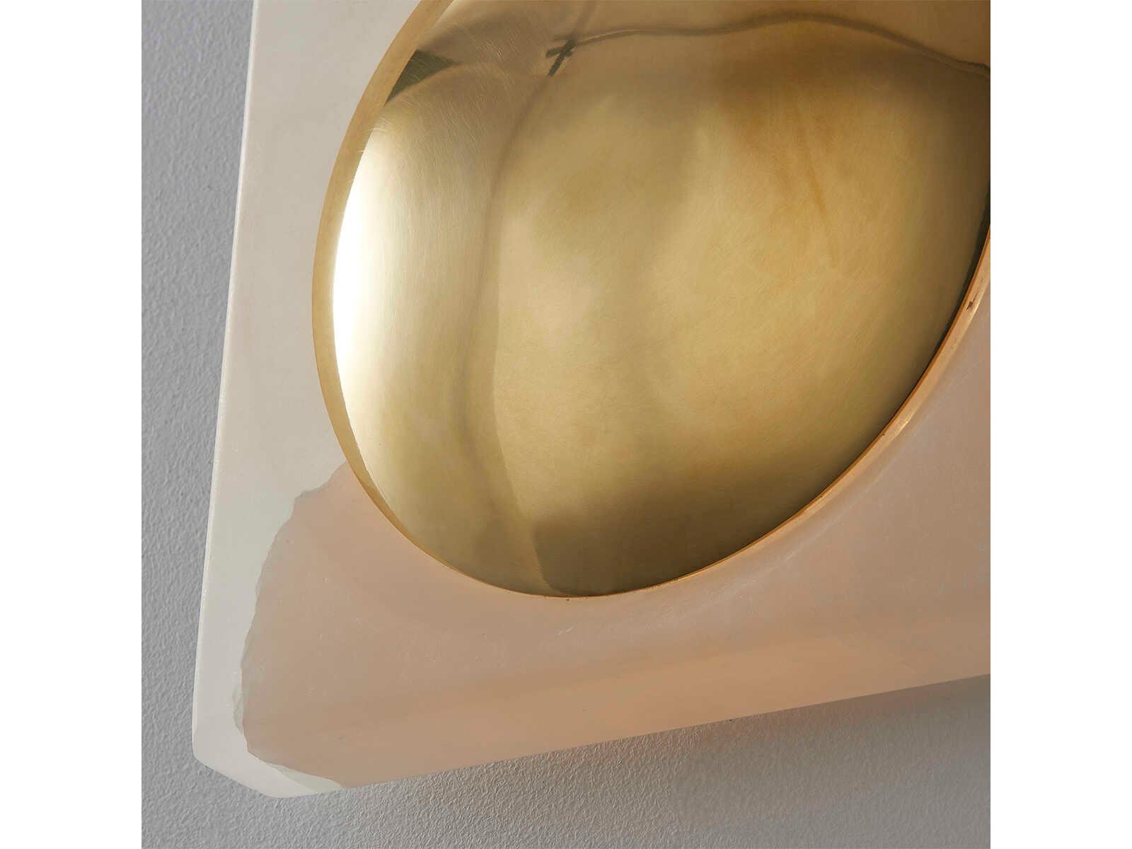 Corbett Lighting Hamel 1-Light Vintage Brass LED Wall Sconce