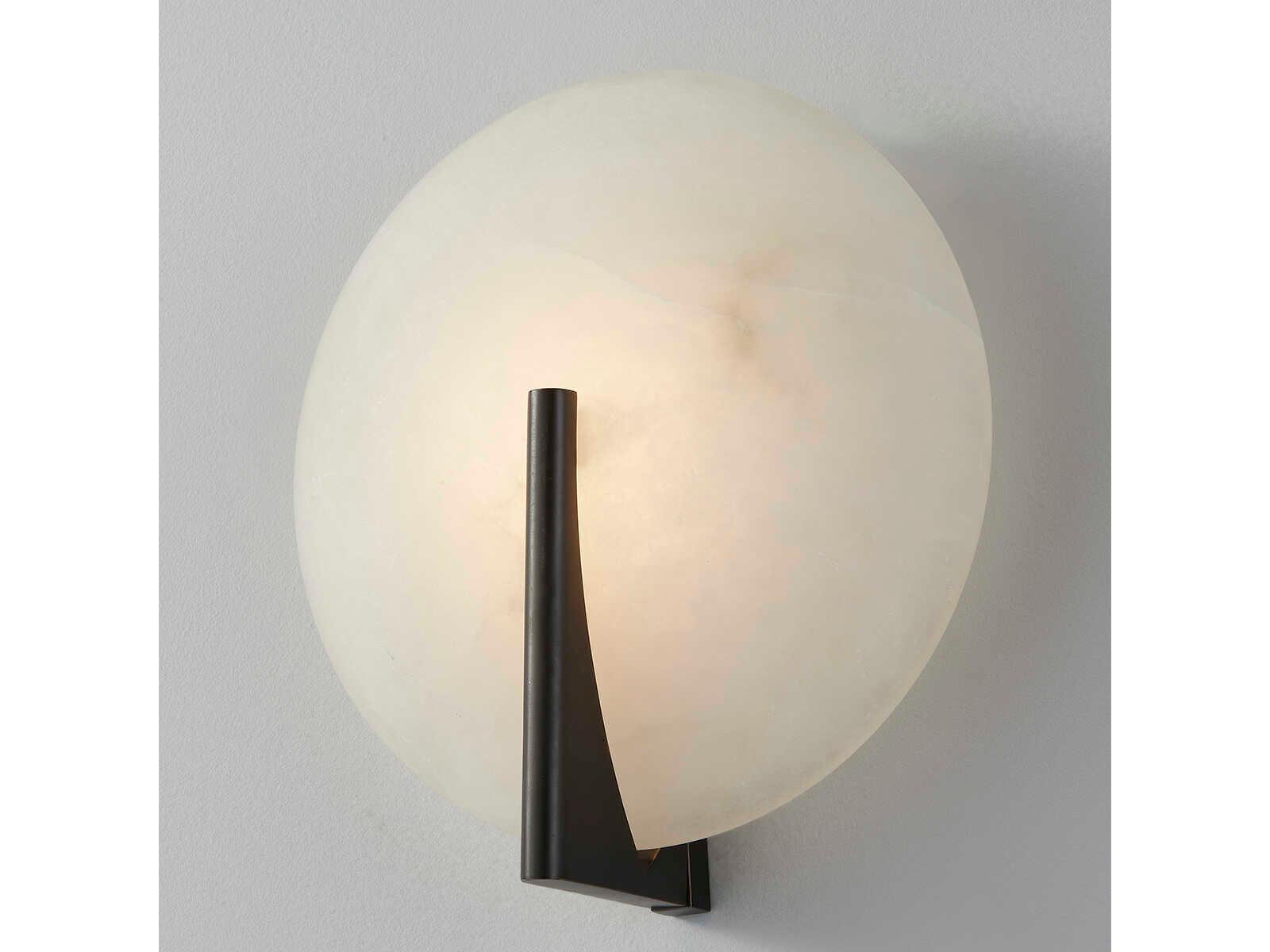 Corbett Lighting Asteria 1-Light Black Brass White LED Wall Sconce