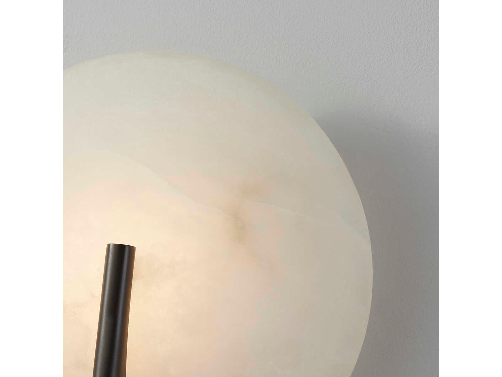 Corbett Lighting Asteria 1-Light Black Brass White LED Wall Sconce