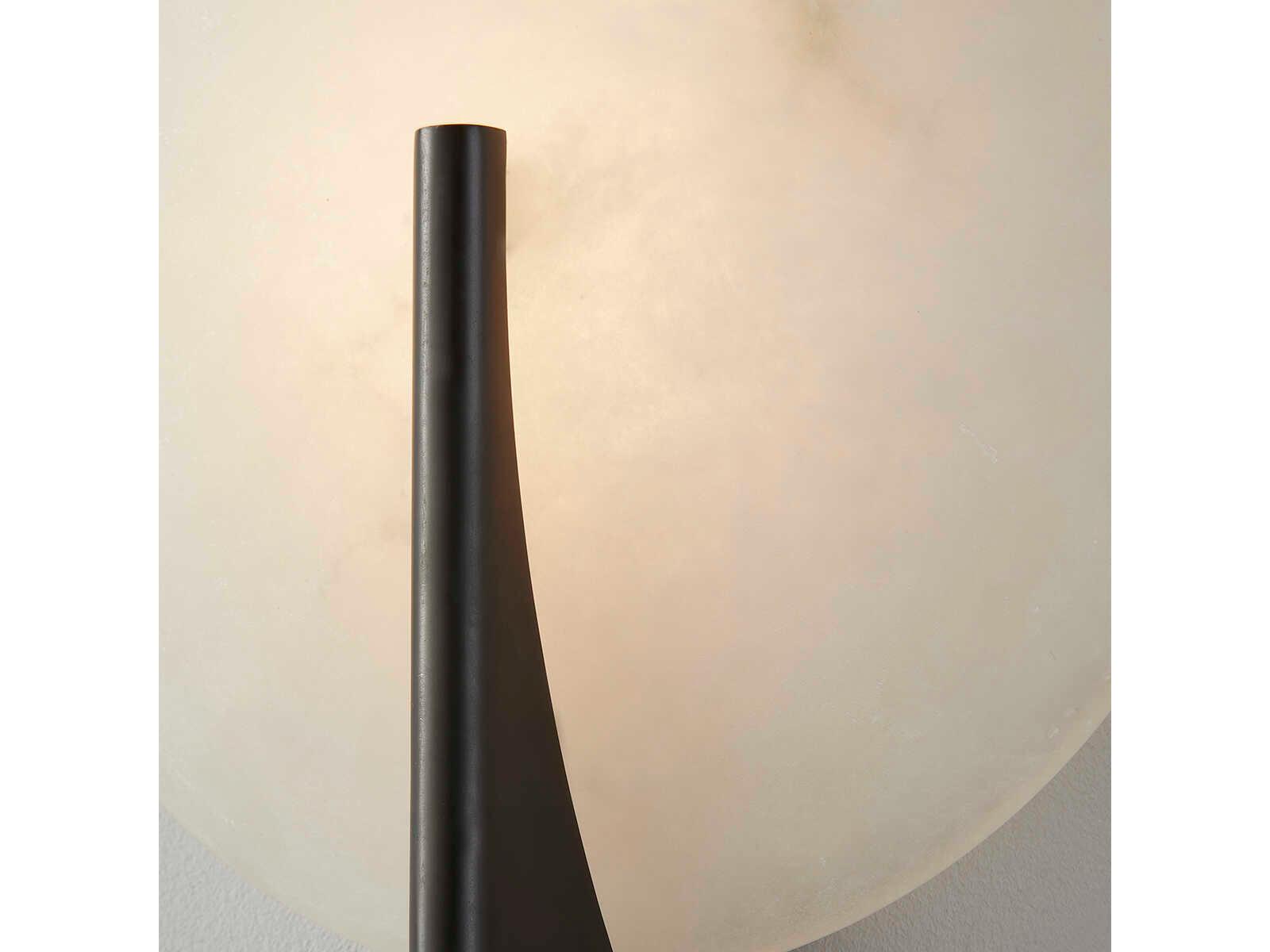 Corbett Lighting Asteria 1-Light Black Brass White LED Wall Sconce