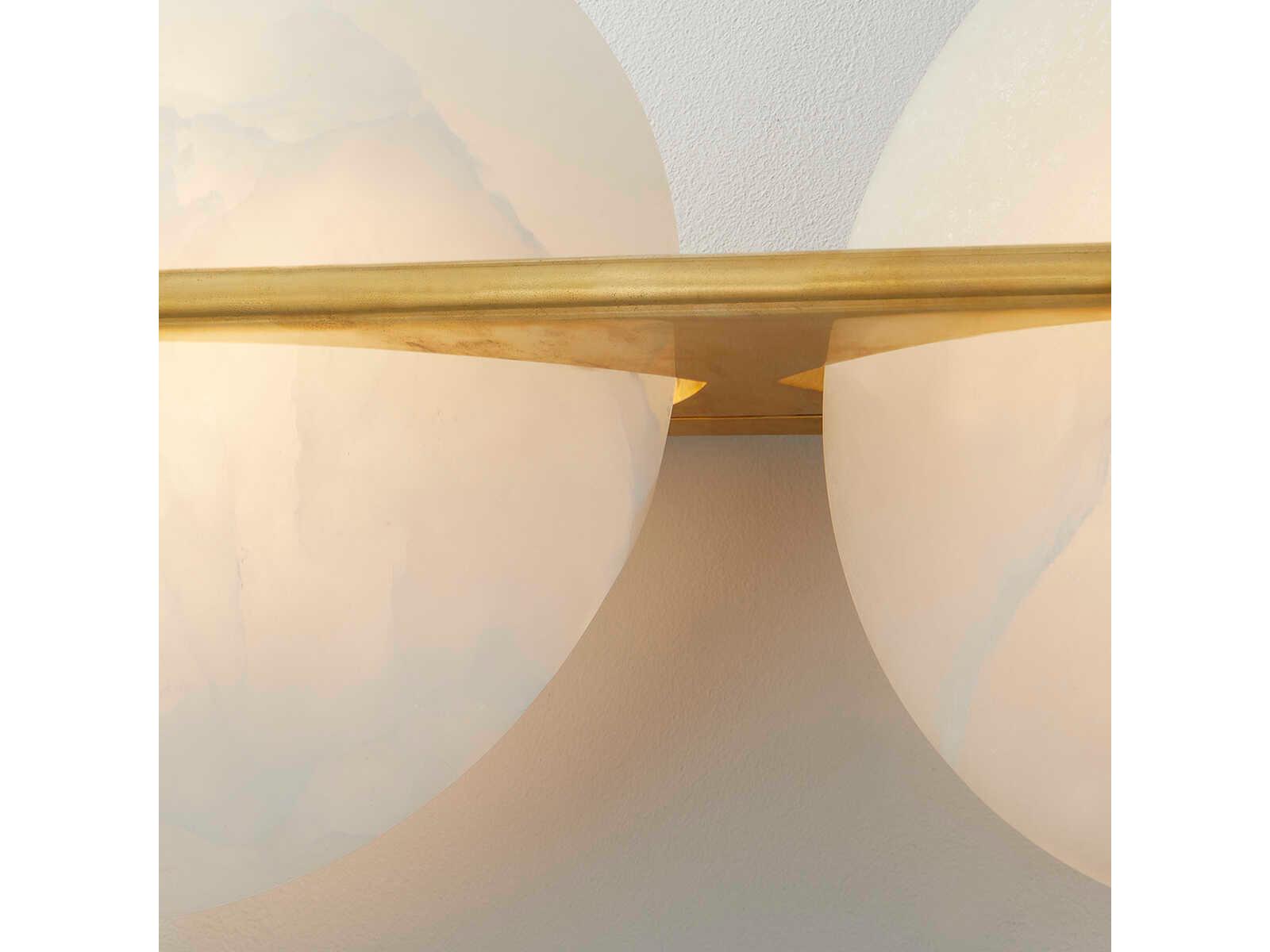 Corbett Lighting Asteria 2-Light Vintage Brass White LED Wall Sconce
