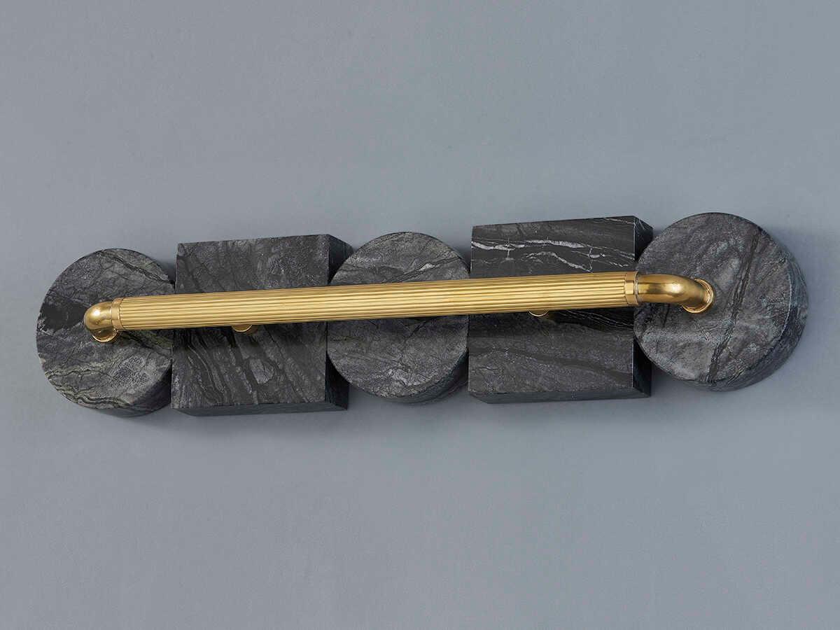 Corbett Lighting Sena 1-Light Vintage Brass Black LED Vanity Light